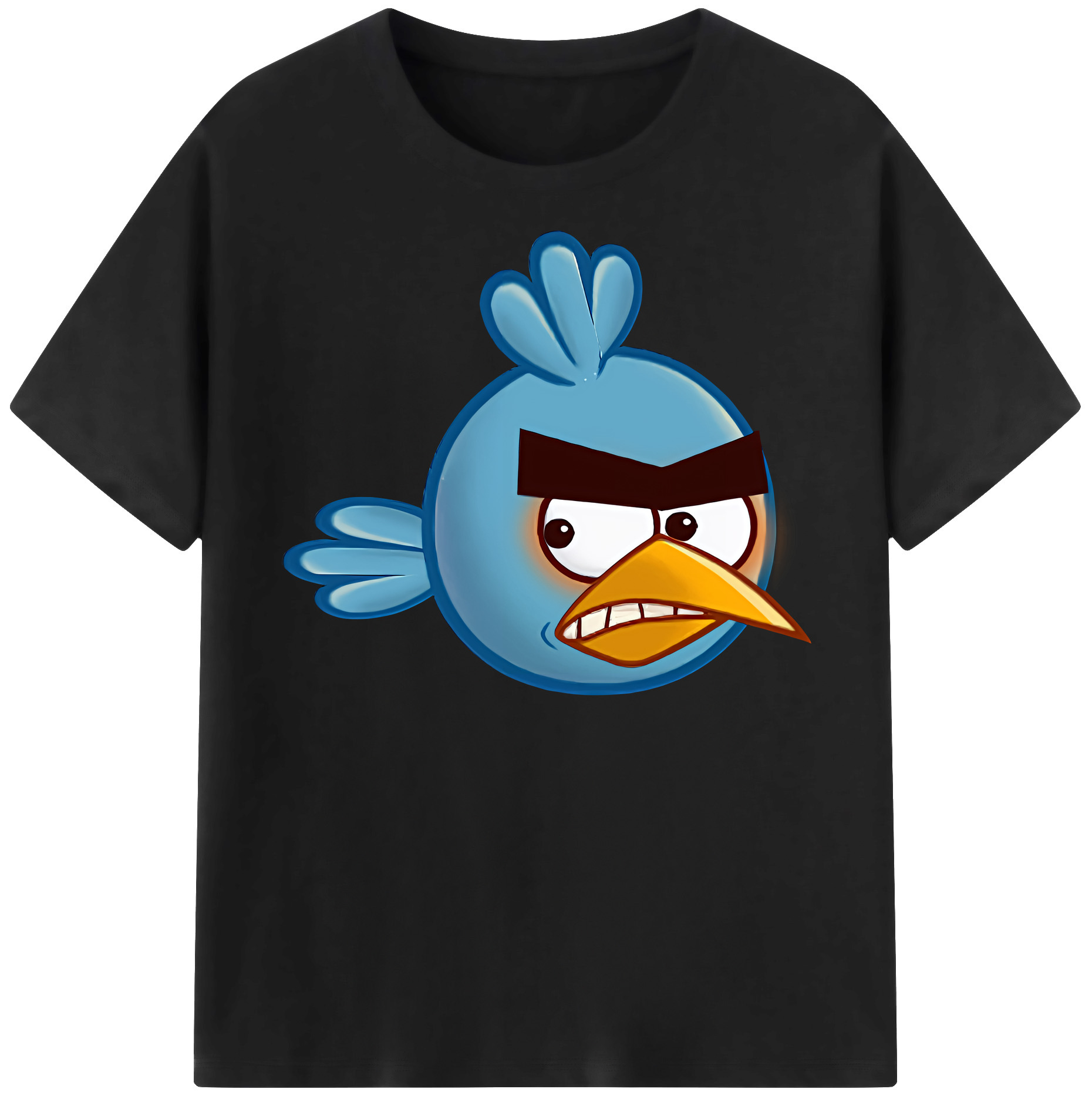 （画像用） Angry Birds アングリーバード レディースカジュアルプリントTシャツ（綿100％）