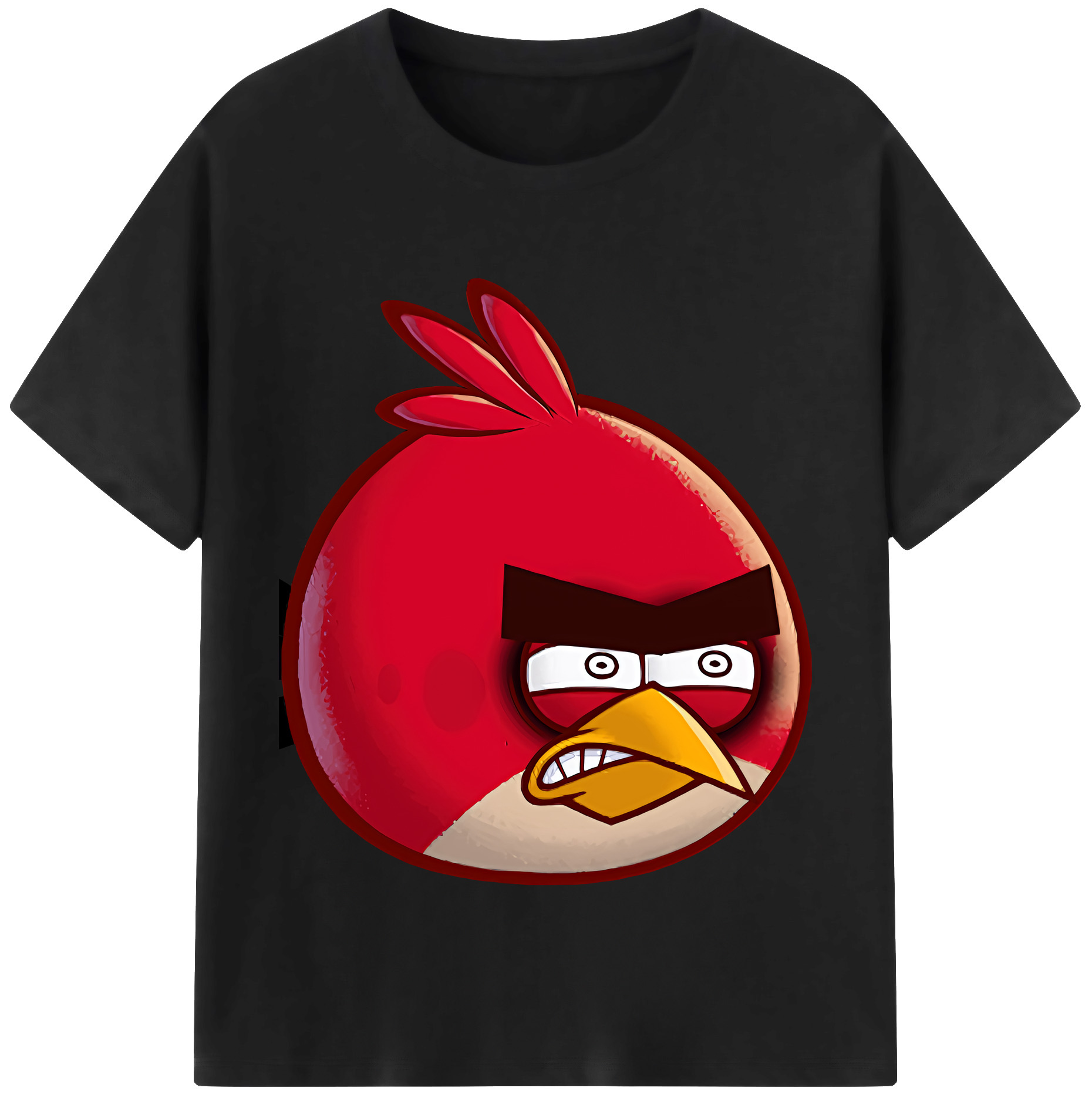 （画像用） Angry Birds アングリーバード レディースカジュアルプリントTシャツ（綿100％）