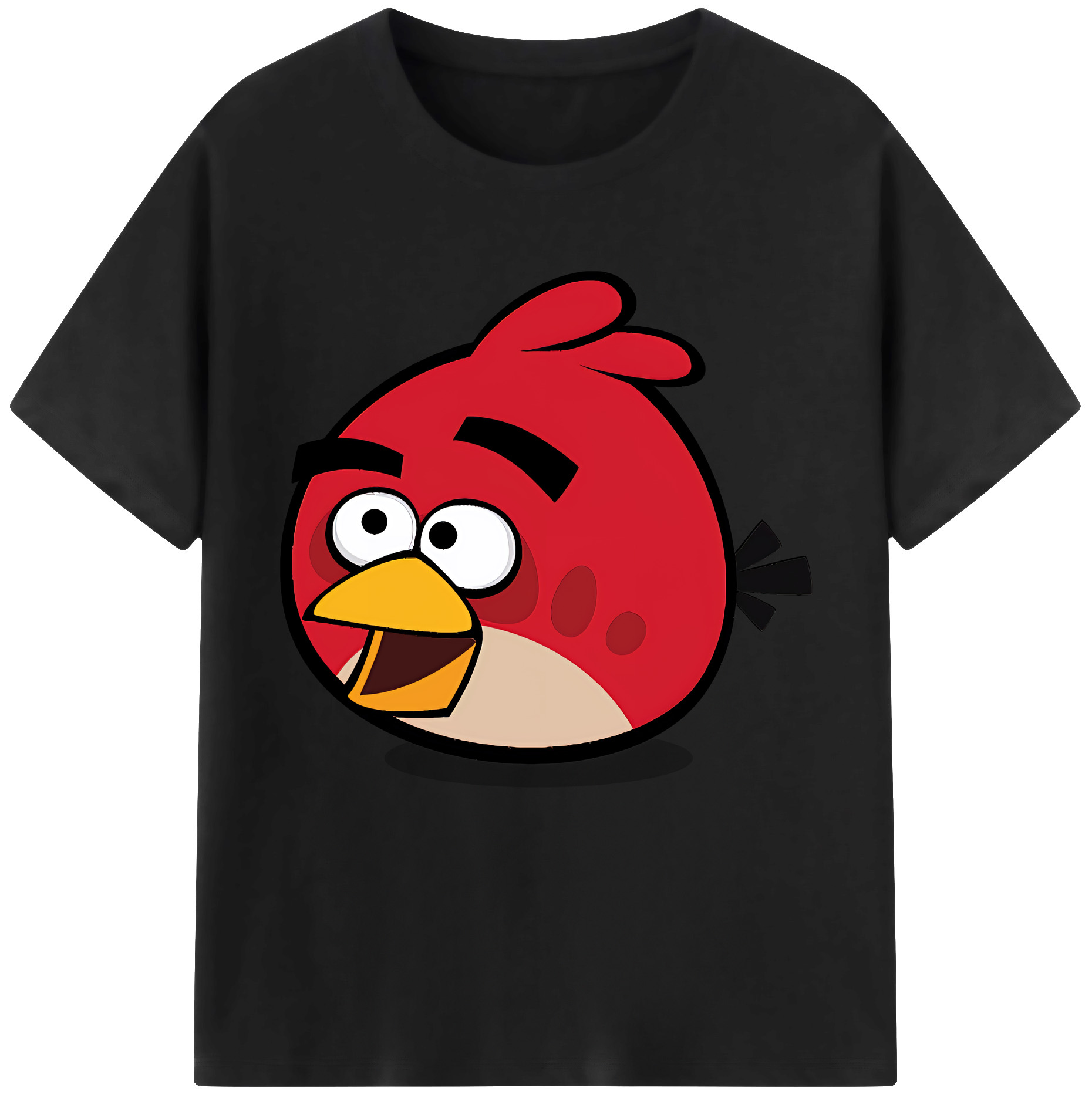 （画像用） Angry Birds アングリーバード レディースカジュアルプリントTシャツ（綿100％）