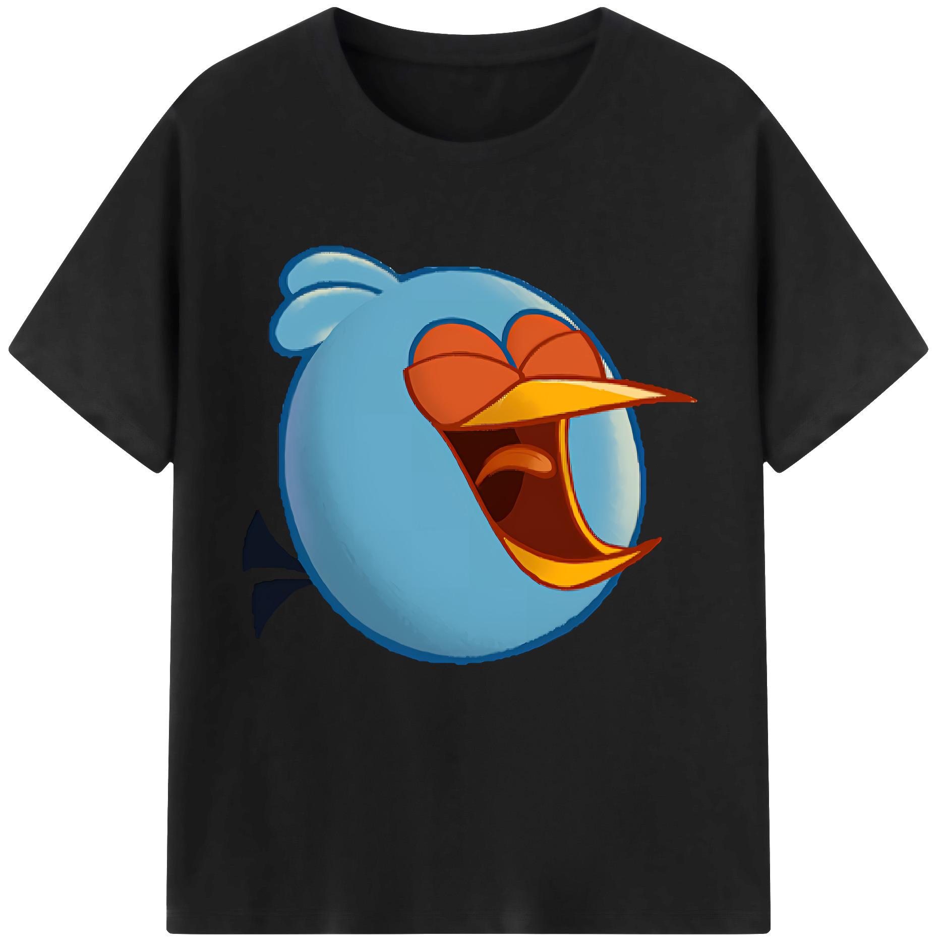 （画像用） Angry Birds アングリーバード レディースカジュアルプリントTシャツ（綿100％）
