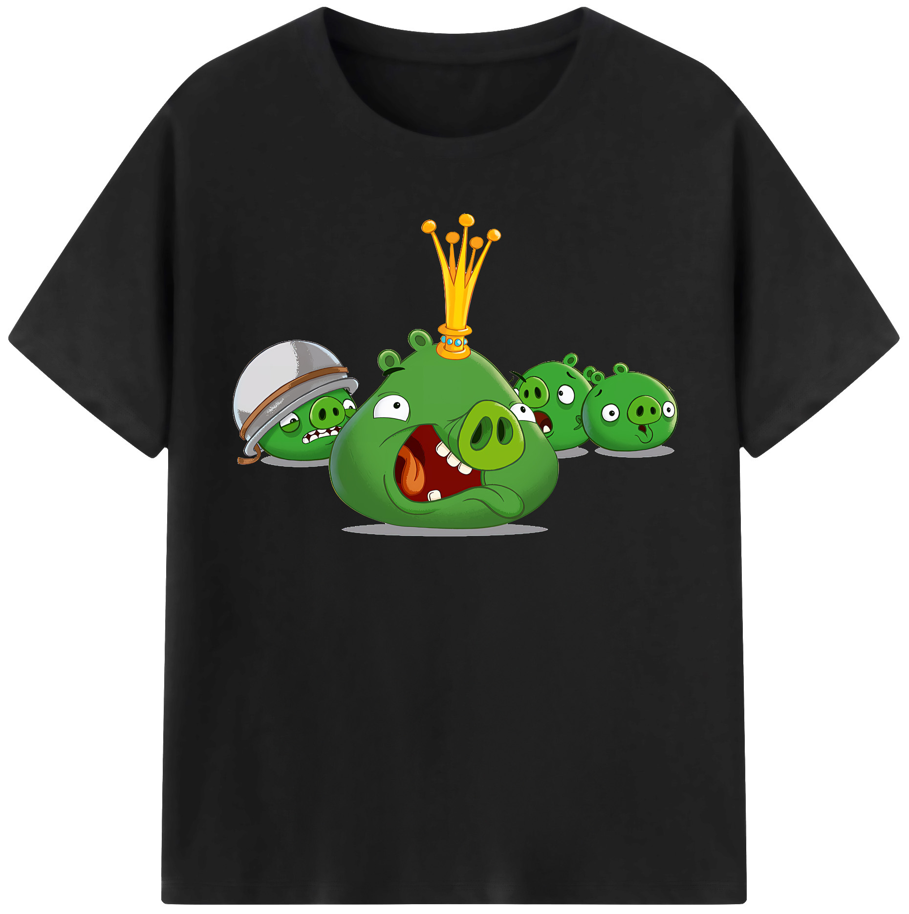 （画像用） Angry Birds アングリーバード レディースカジュアルプリントTシャツ（綿100％）
