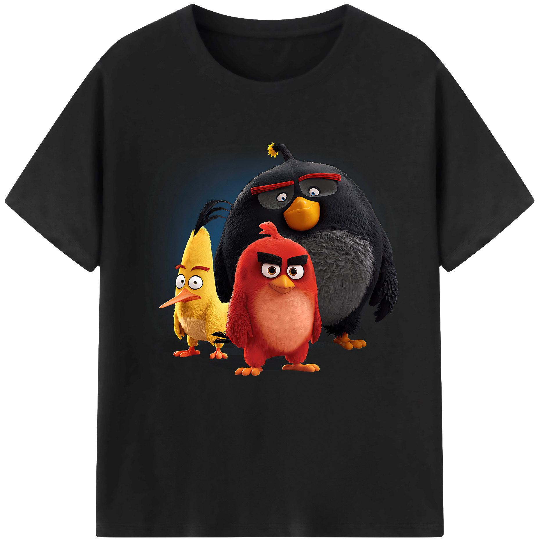 （画像用） Angry Birds アングリーバード レディースカジュアルプリントTシャツ（綿100％）