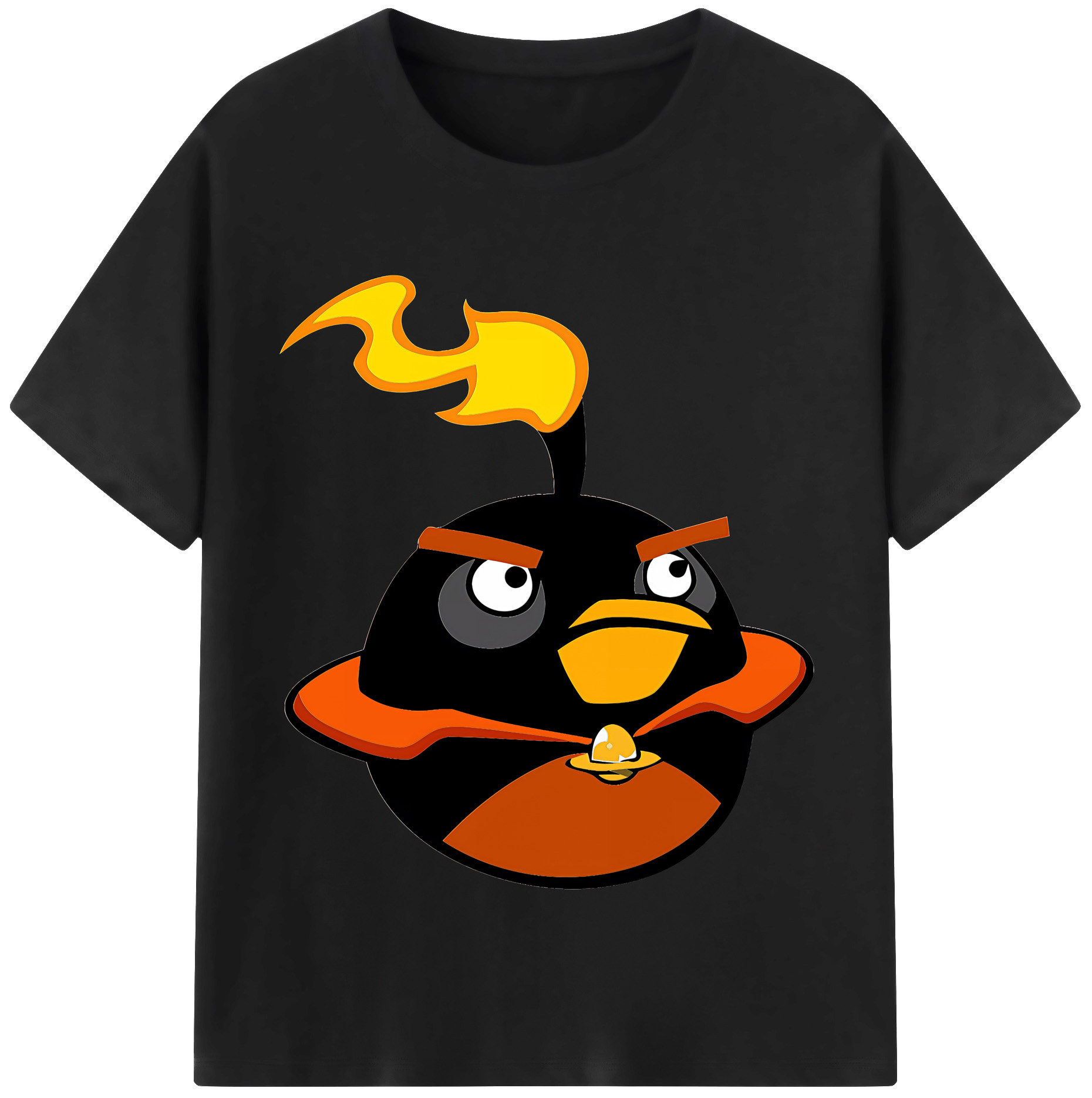 （画像用） Angry Birds アングリーバード レディースカジュアルプリントTシャツ（綿100％）
