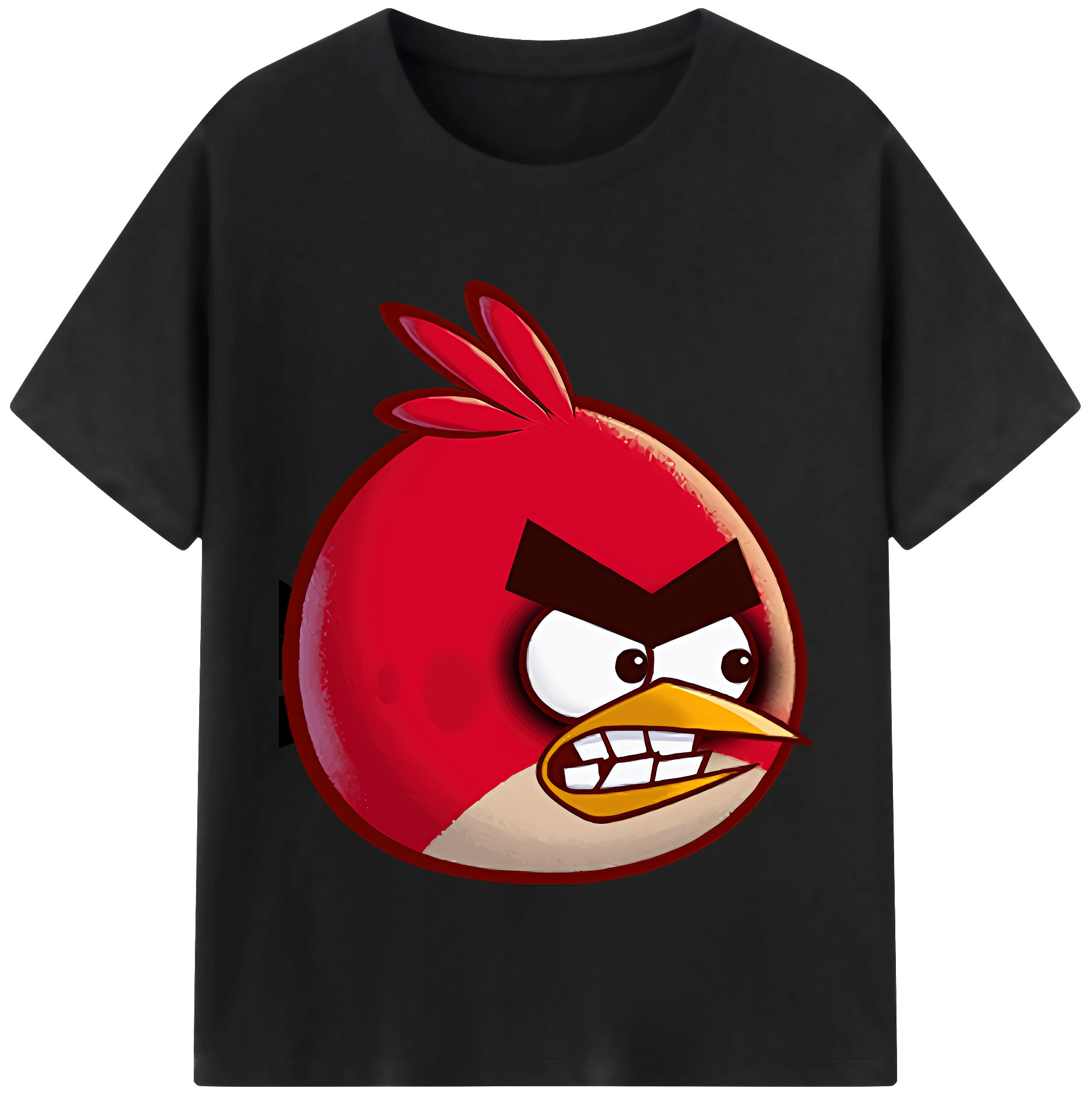 （画像用） Angry Birds アングリーバード レディースカジュアルプリントTシャツ（綿100％）