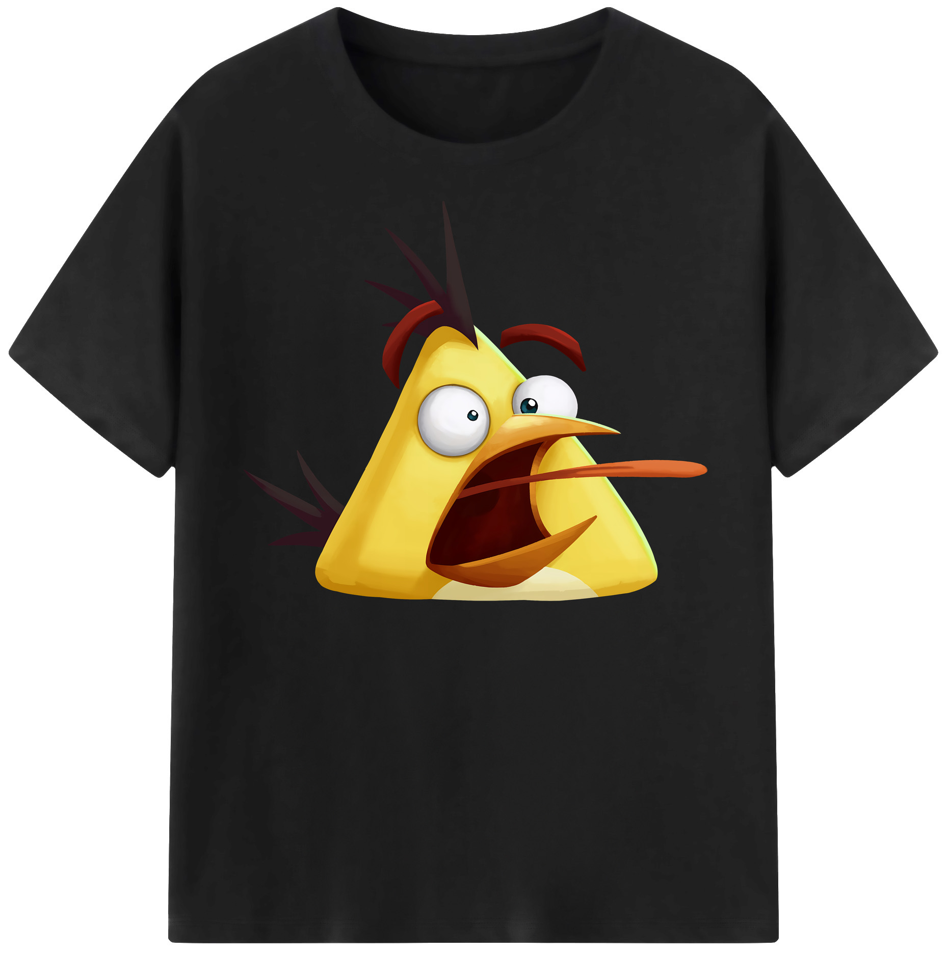（画像用） Angry Birds アングリーバード レディースカジュアルプリントTシャツ（綿100％）