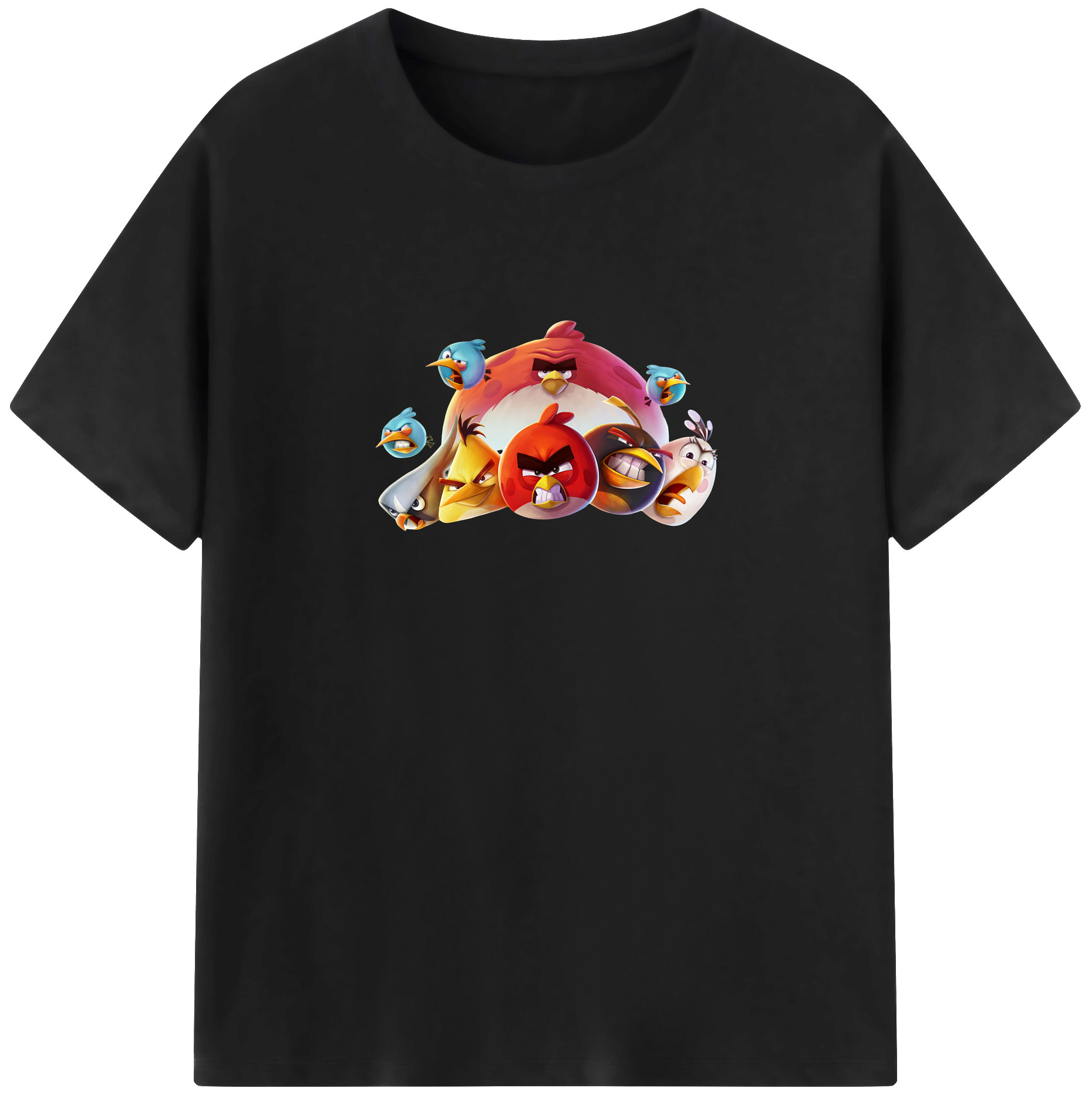（画像用） Angry Birds アングリーバード レディースカジュアルプリントTシャツ（綿100％）