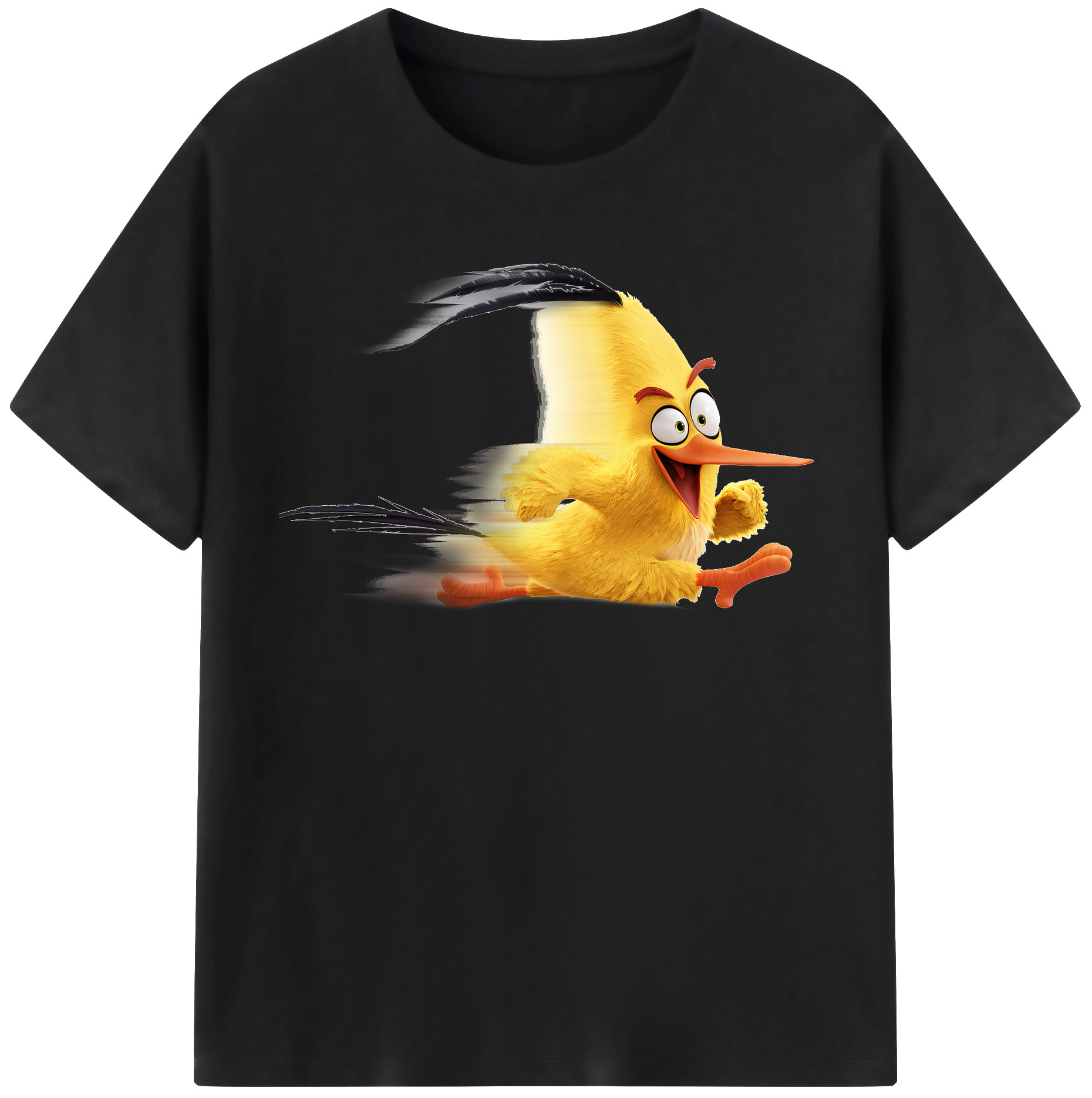 （画像用） Angry Birds アングリーバード レディースカジュアルプリントTシャツ（綿100％）
