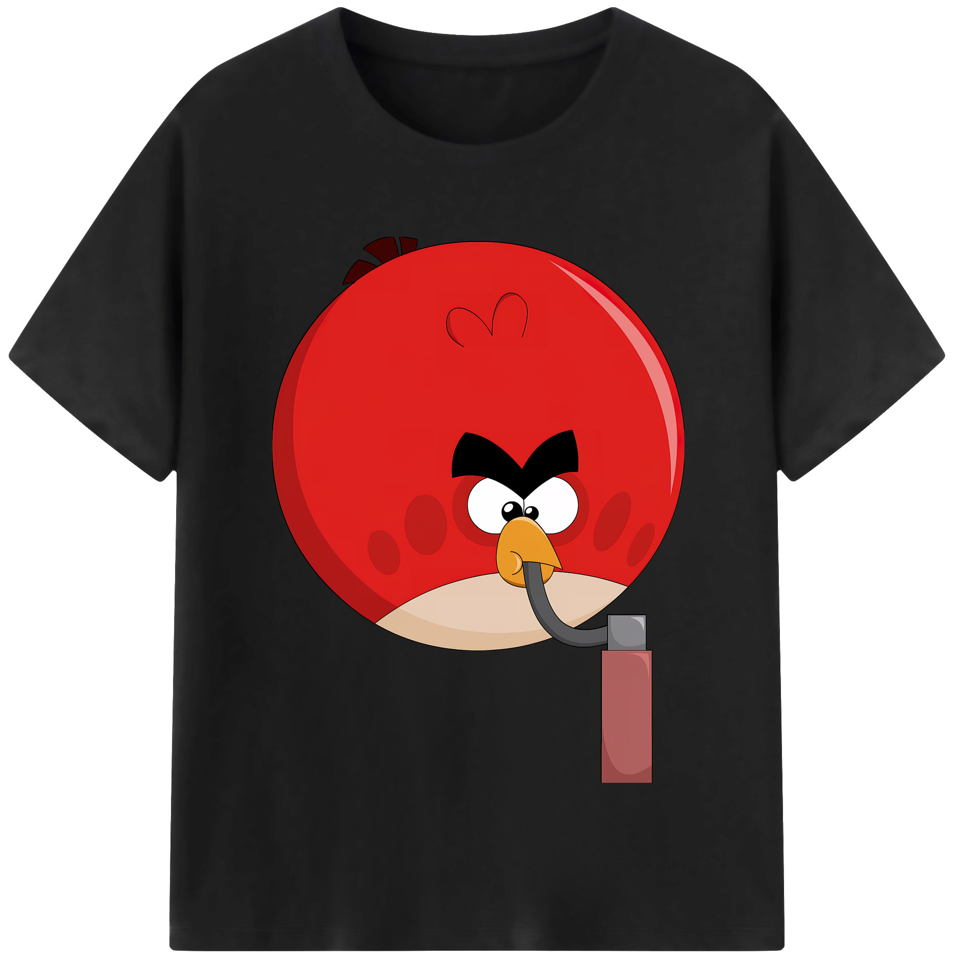 （画像用） Angry Birds アングリーバード レディースカジュアルプリントTシャツ（綿100％）