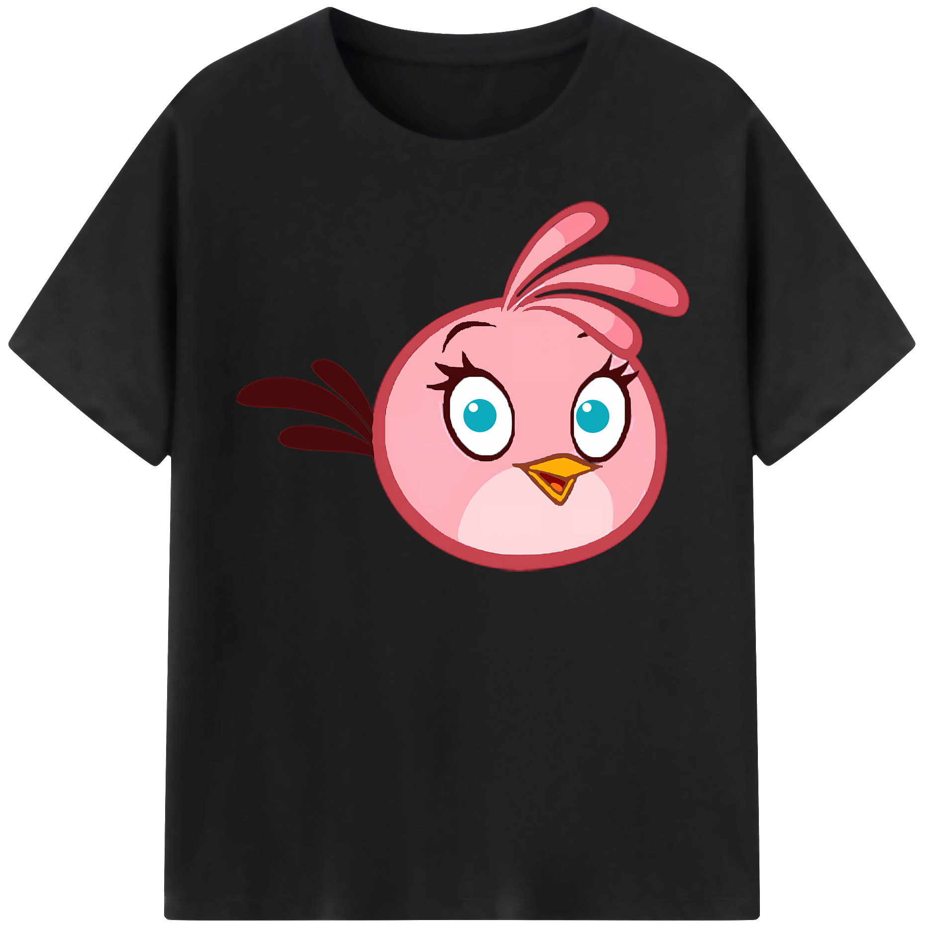 （画像用） Angry Birds アングリーバード レディースカジュアルプリントTシャツ（綿100％）
