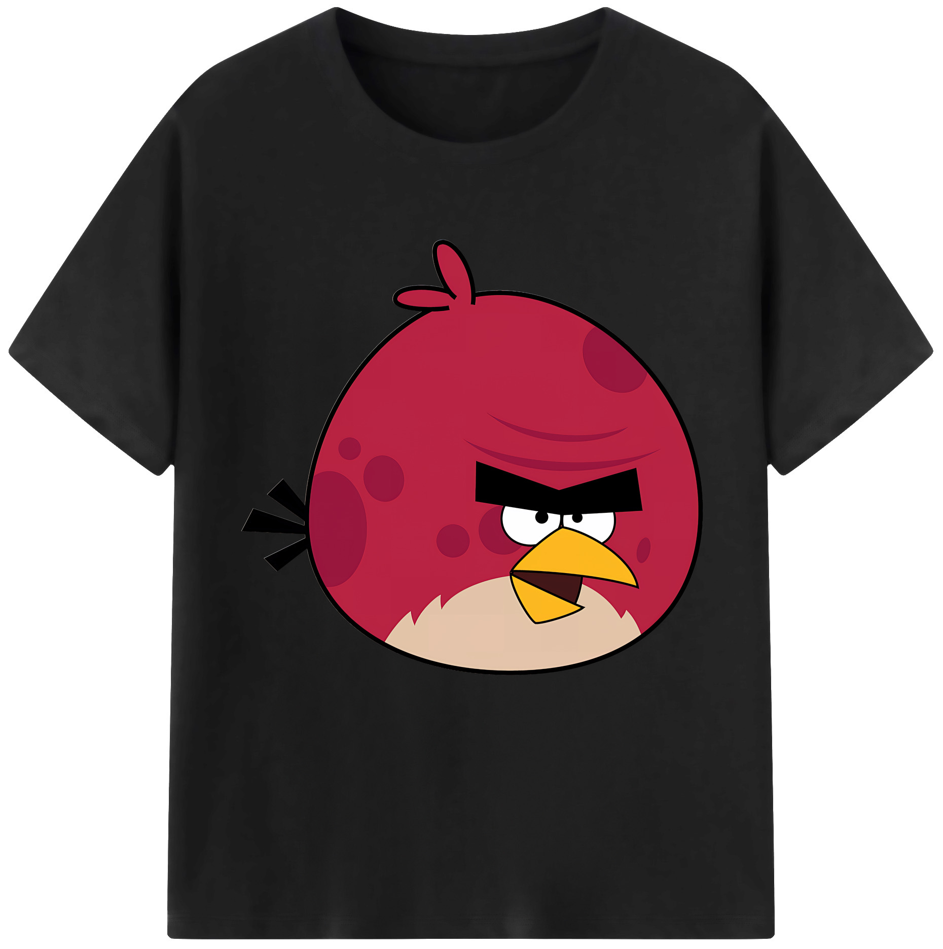 （画像用） Angry Birds アングリーバード レディースカジュアルプリントTシャツ（綿100％）