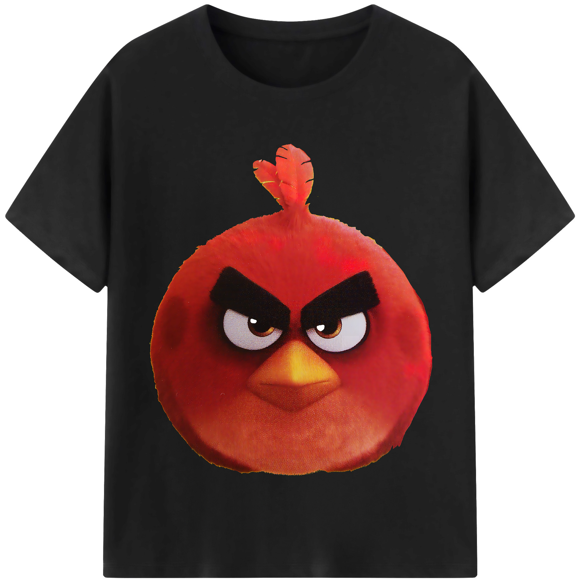 （画像用） Angry Birds アングリーバード レディースカジュアルプリントTシャツ（綿100％）