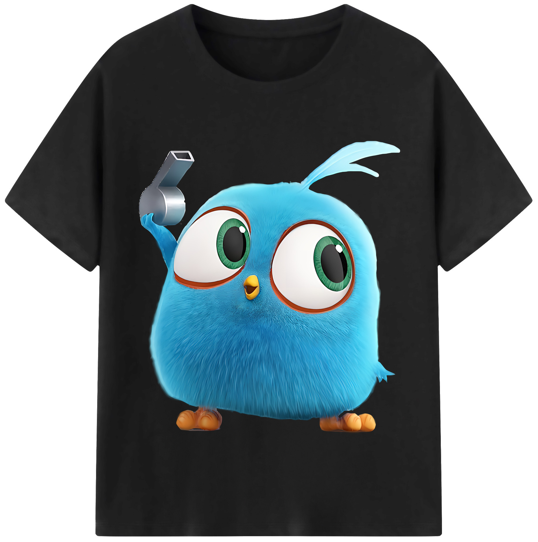 （画像用） Angry Birds アングリーバード レディースカジュアルプリントTシャツ（綿100％）