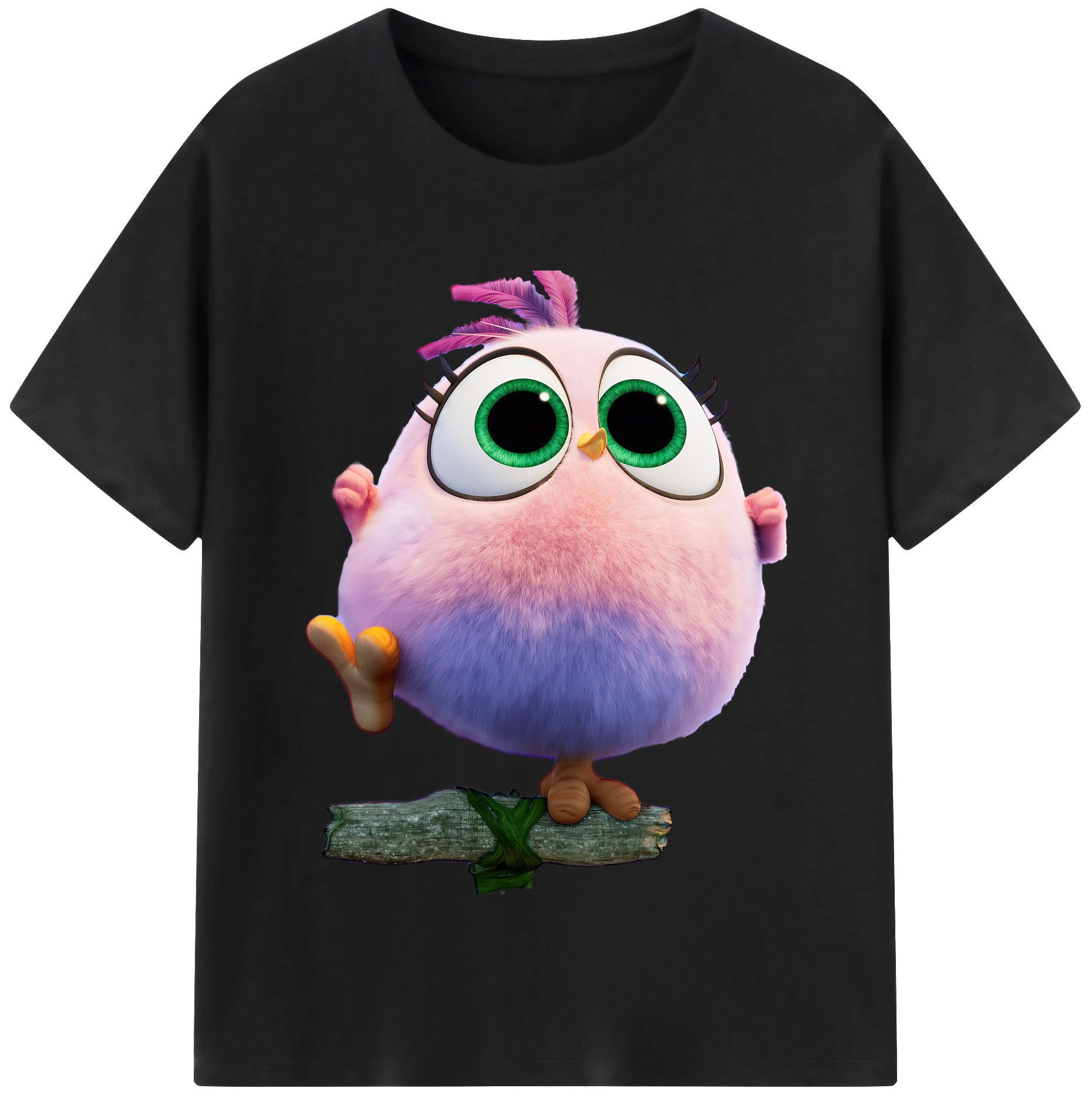（画像用） Angry Birds アングリーバード レディースカジュアルプリントTシャツ（綿100％）