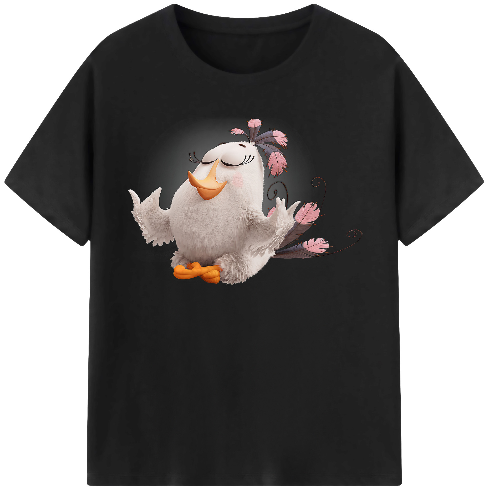 （画像用） Angry Birds アングリーバード レディースカジュアルプリントTシャツ（綿100％）
