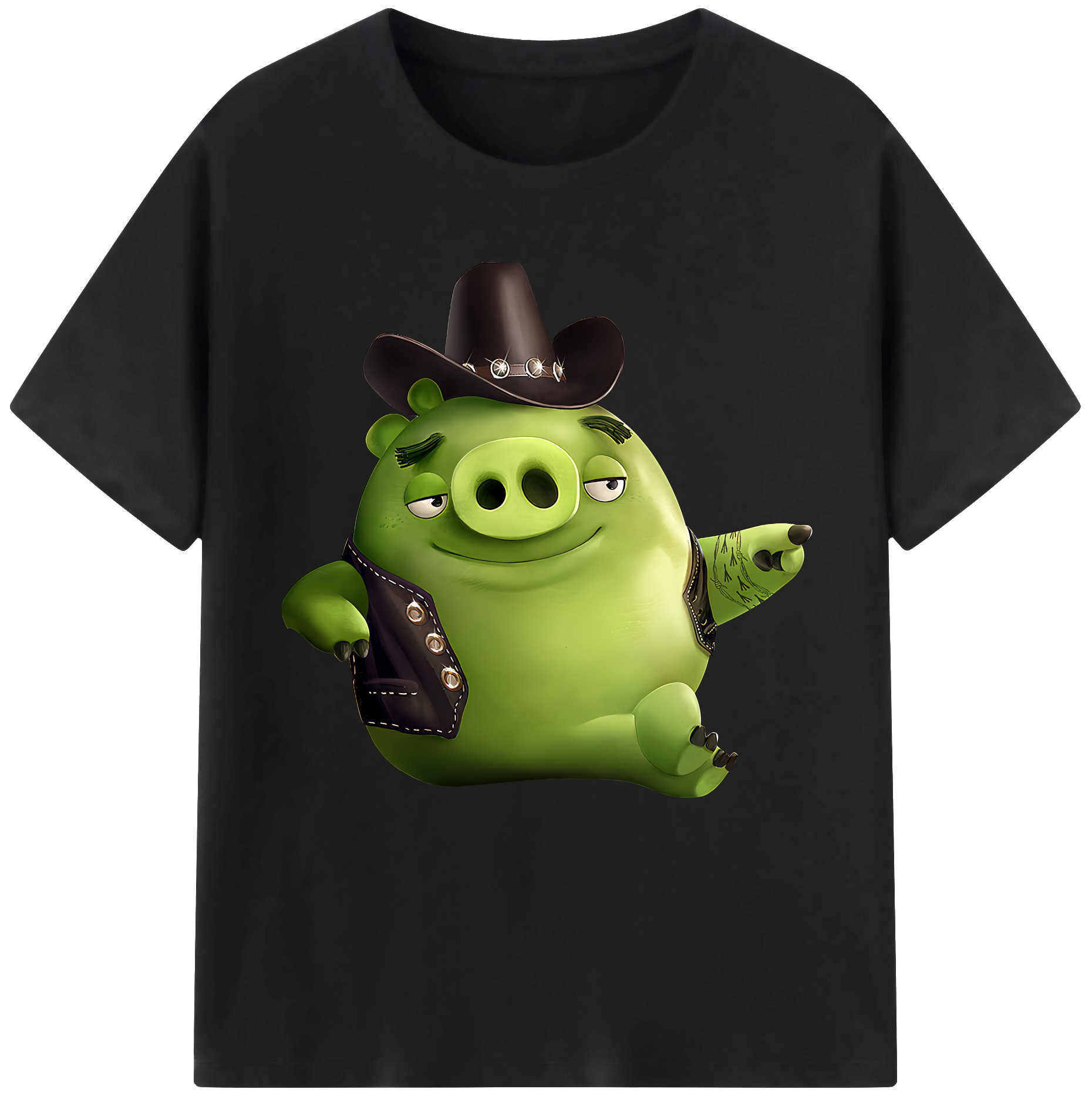 （画像用） Angry Birds アングリーバード レディースカジュアルプリントTシャツ（綿100％）