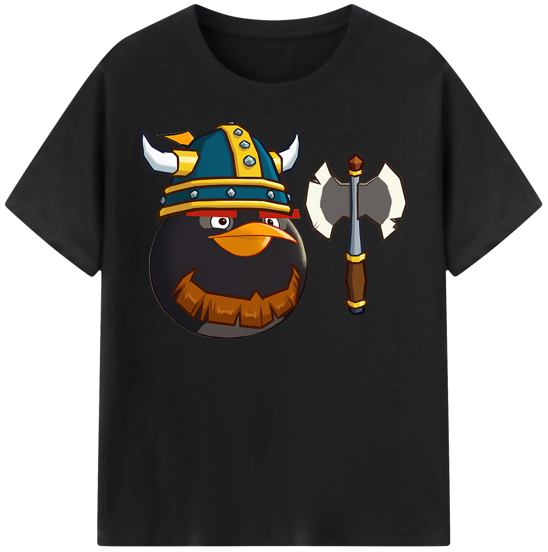 （画像用） Angry Birds アングリーバード レディースカジュアルプリントTシャツ（綿100％）