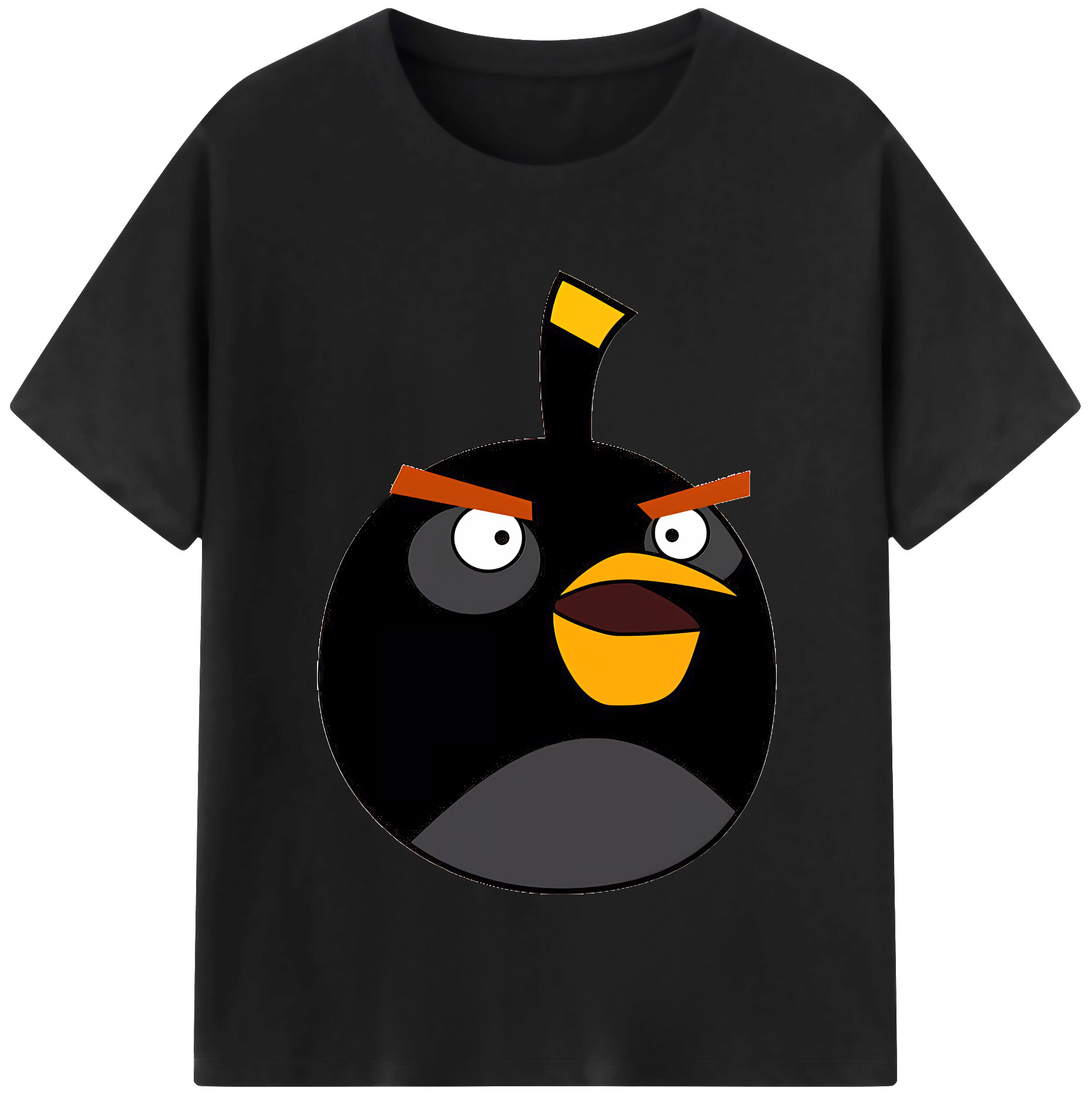 （画像用） Angry Birds アングリーバード レディースカジュアルプリントTシャツ（綿100％）
