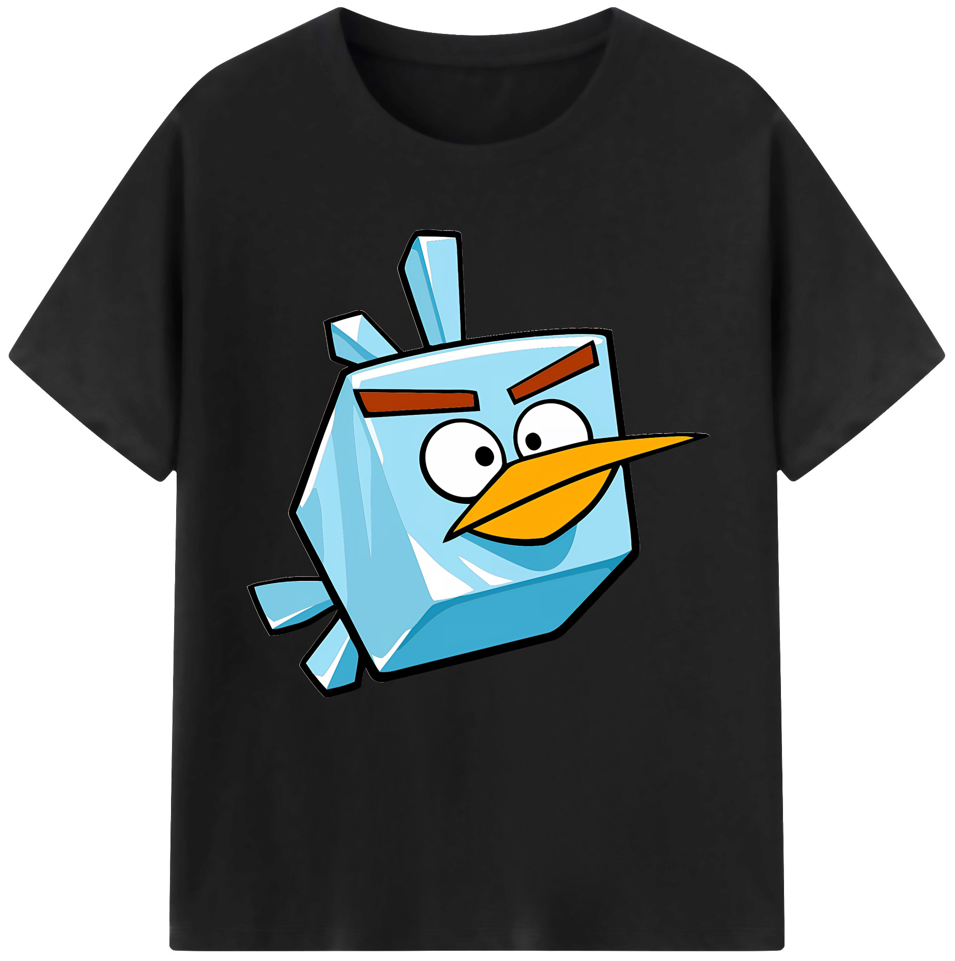 （画像用） Angry Birds アングリーバード レディースカジュアルプリントTシャツ（綿100％）