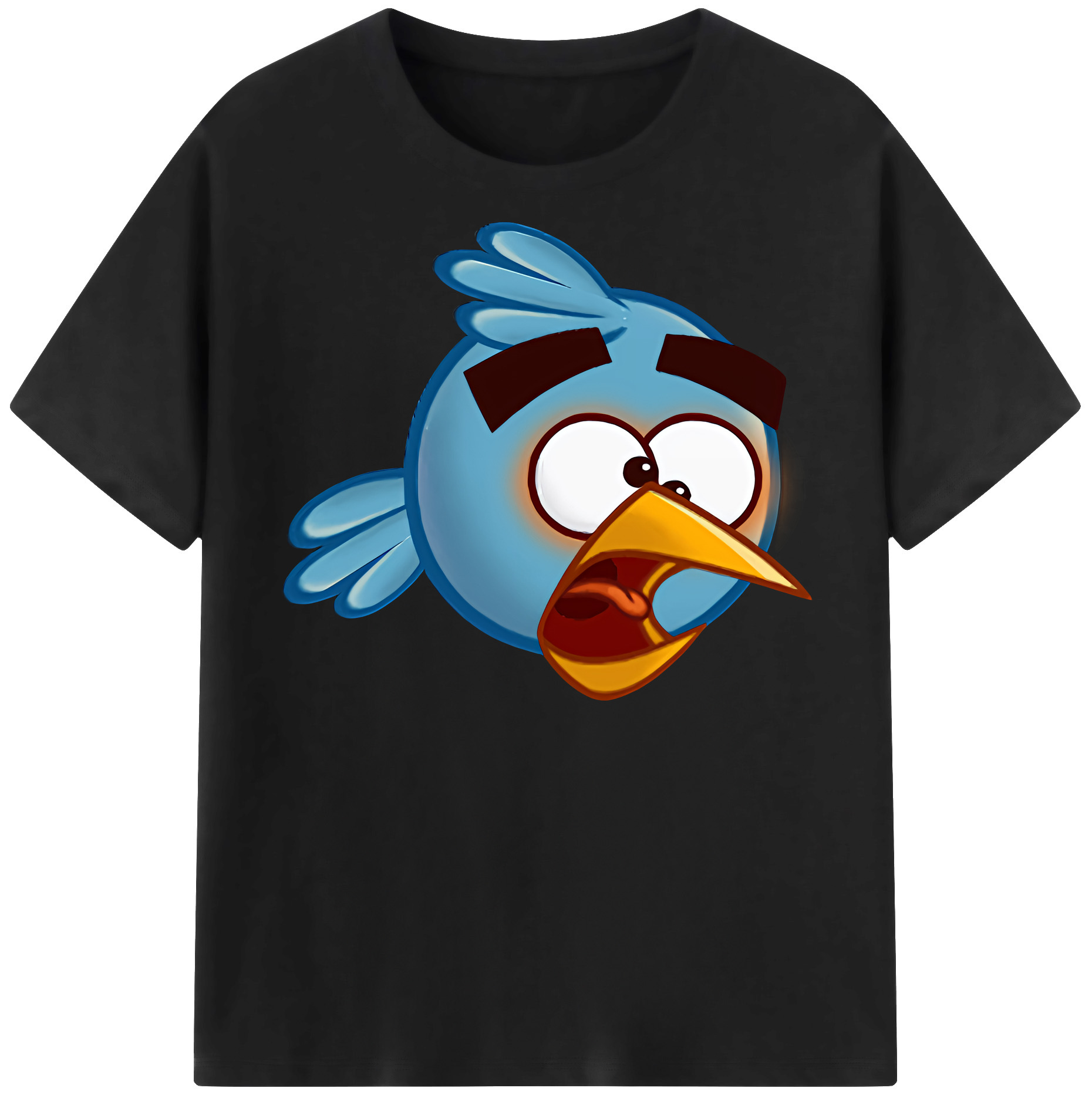 （画像用） Angry Birds アングリーバード レディースカジュアルプリントTシャツ（綿100％）