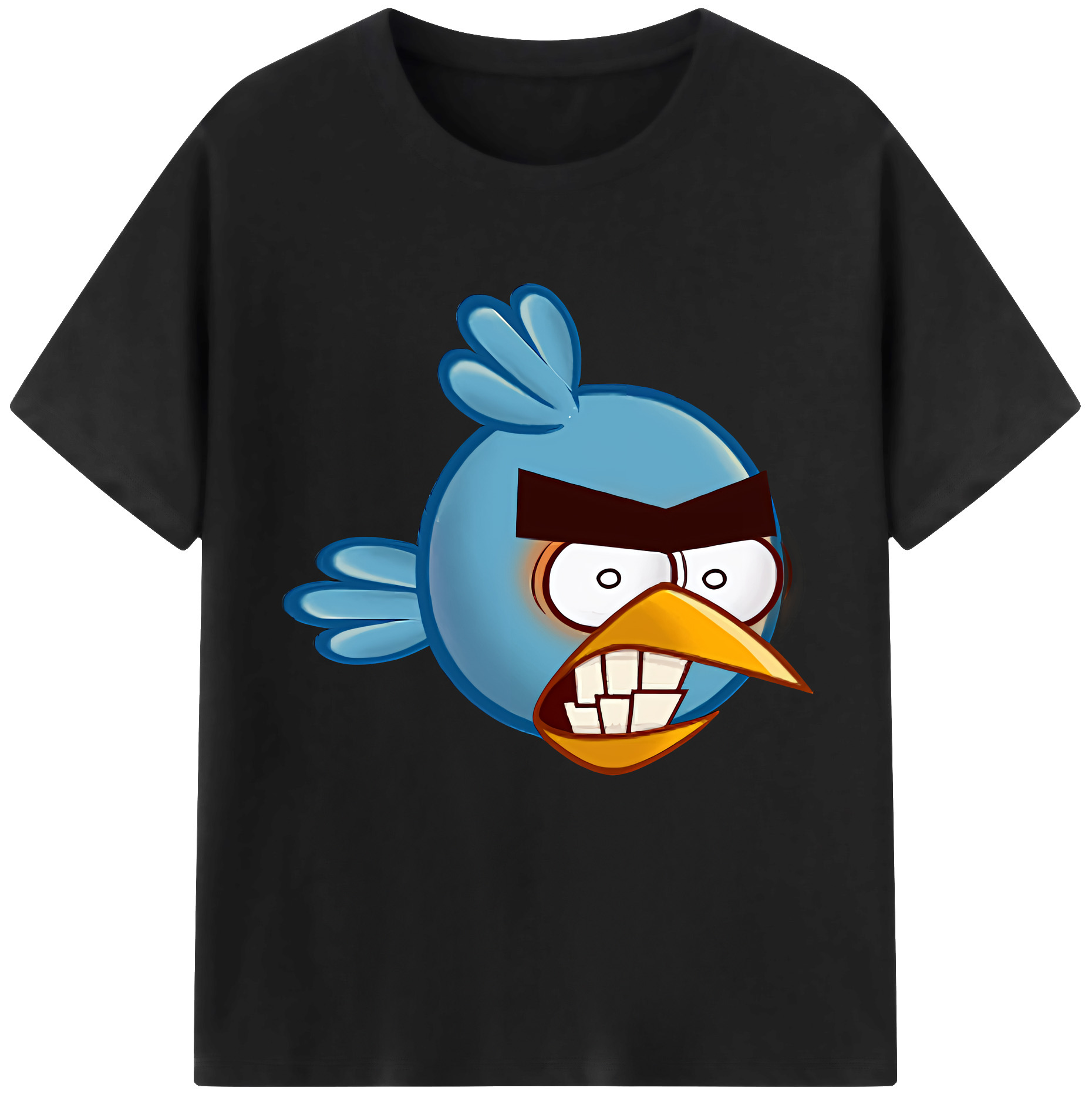（画像用） Angry Birds アングリーバード レディースカジュアルプリントTシャツ（綿100％）
