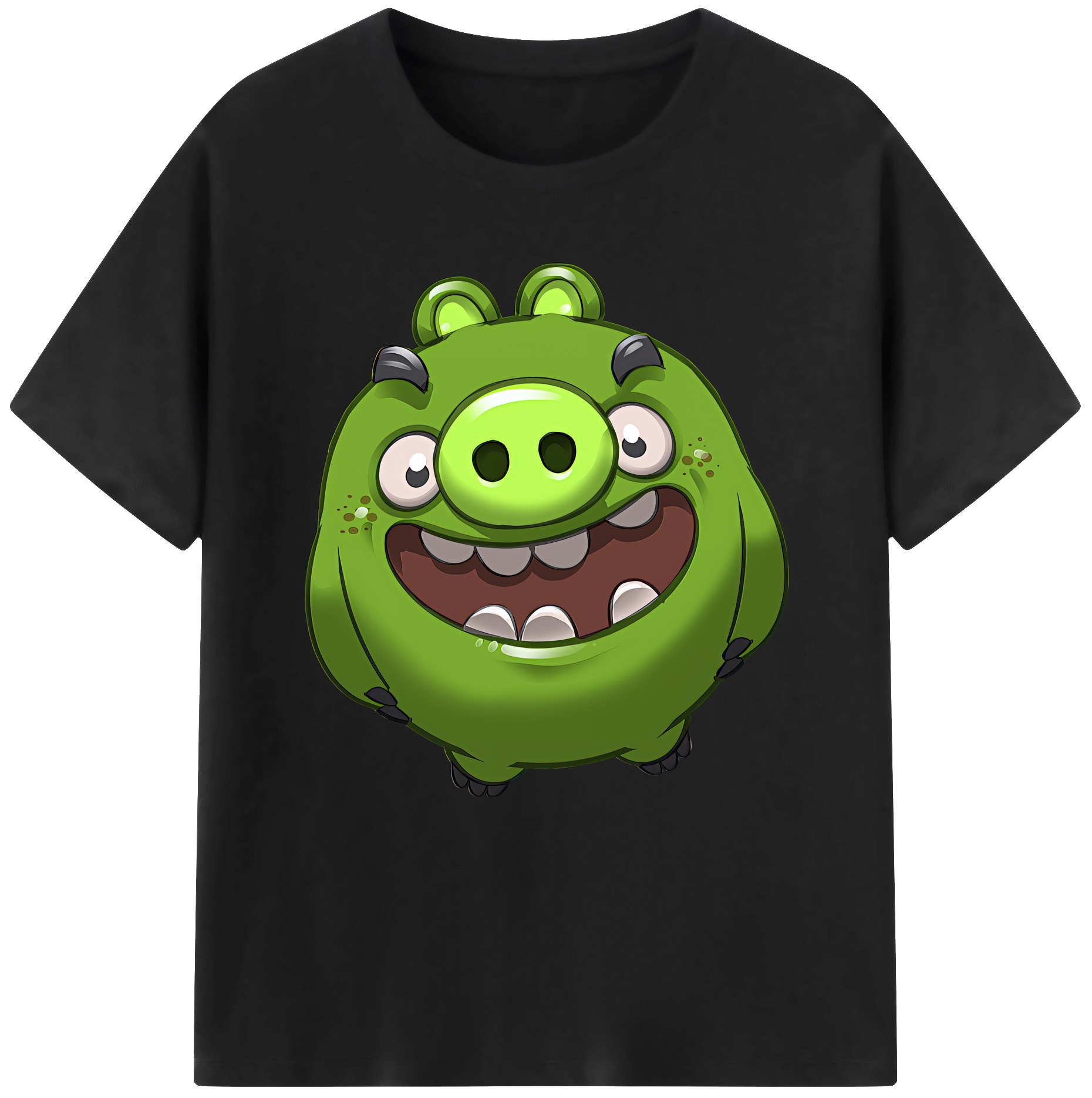 （画像用） Angry Birds アングリーバード レディースカジュアルプリントTシャツ（綿100％）