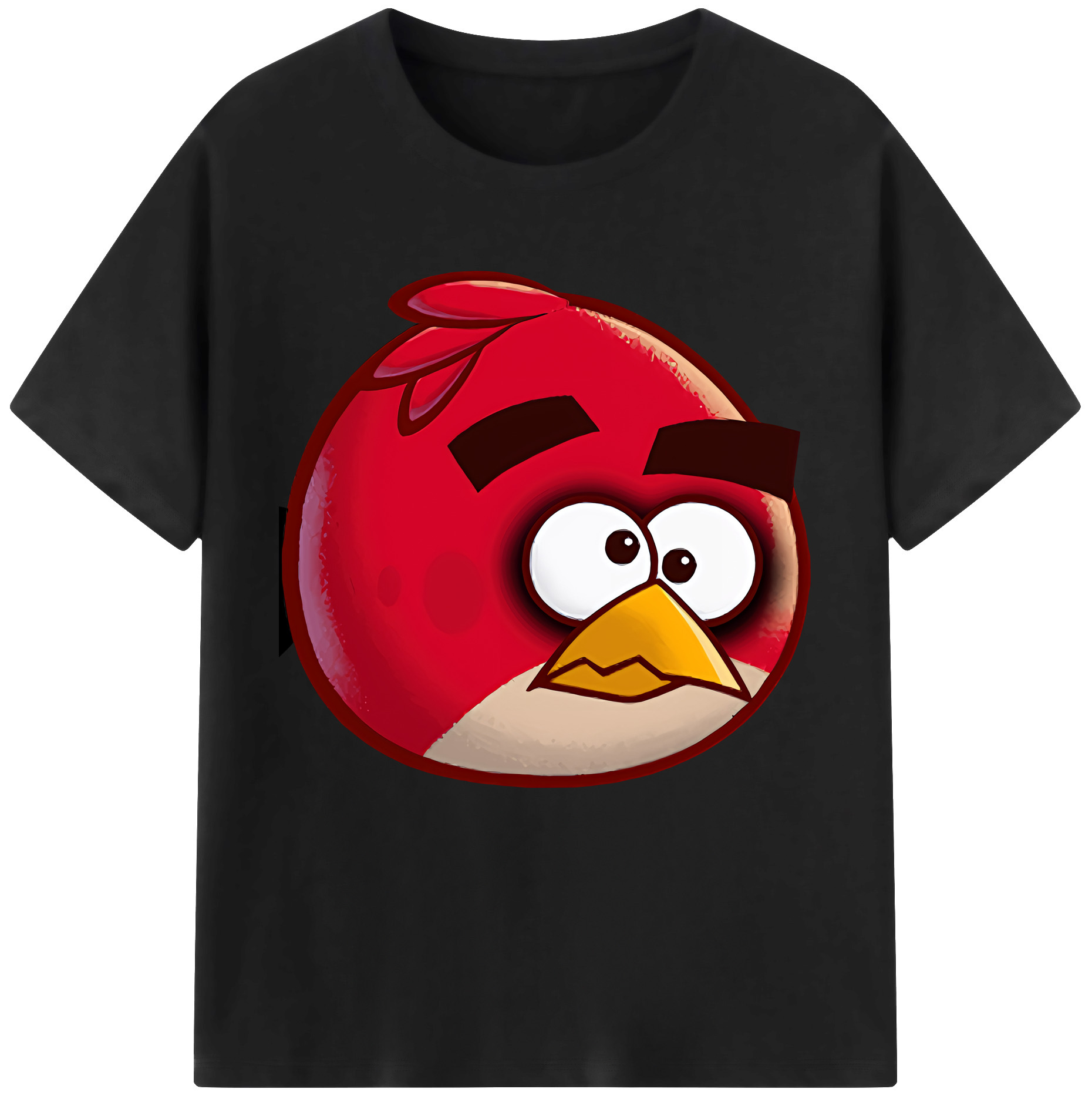 （画像用） Angry Birds アングリーバード レディースカジュアルプリントTシャツ（綿100％）
