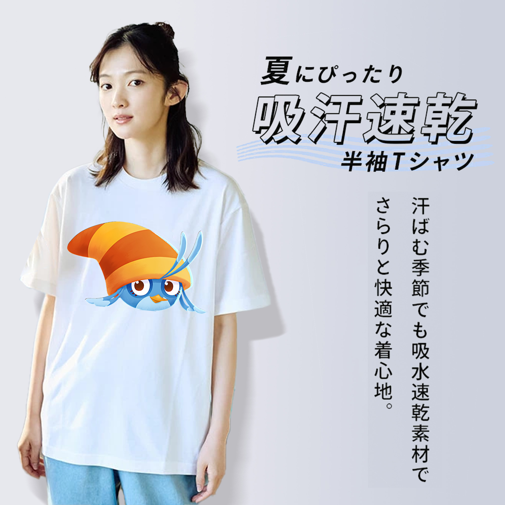 Angry Birds アングリーバード レディースカジュアルプリントTシャツ（綿100％）