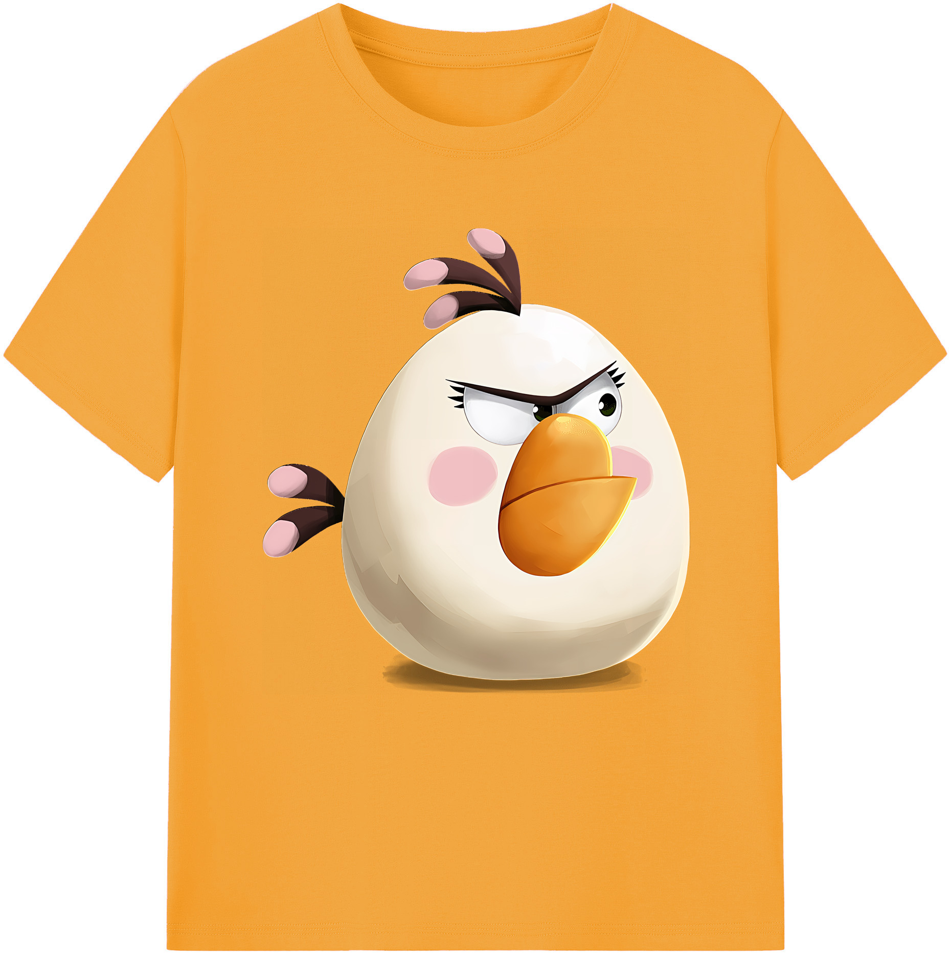 （画像用） Angry Birds アングリーバード レディースカジュアルプリントTシャツ（綿100％）