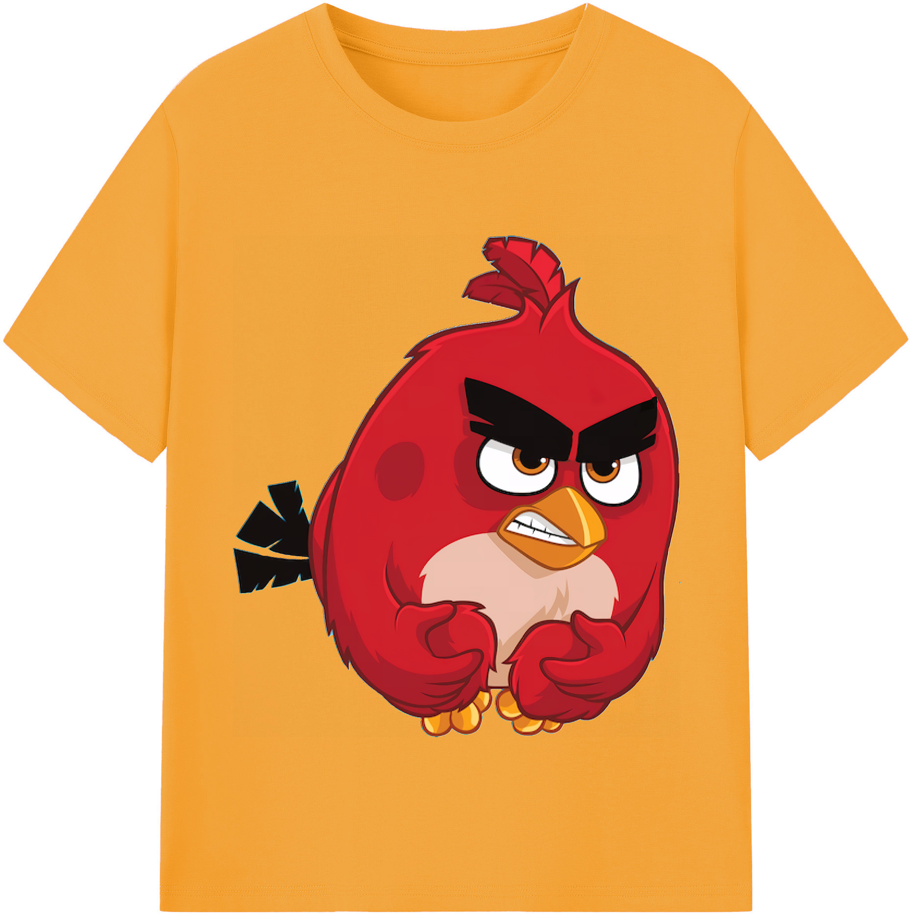 （画像用） Angry Birds アングリーバード レディースカジュアルプリントTシャツ（綿100％）