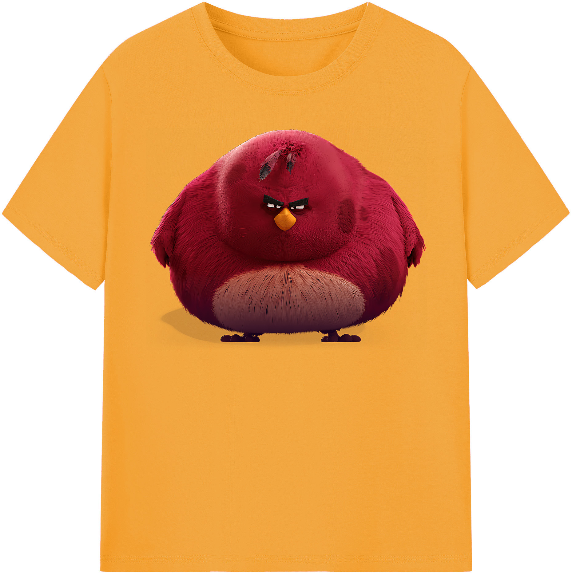 （画像用） Angry Birds アングリーバード レディースカジュアルプリントTシャツ（綿100％）