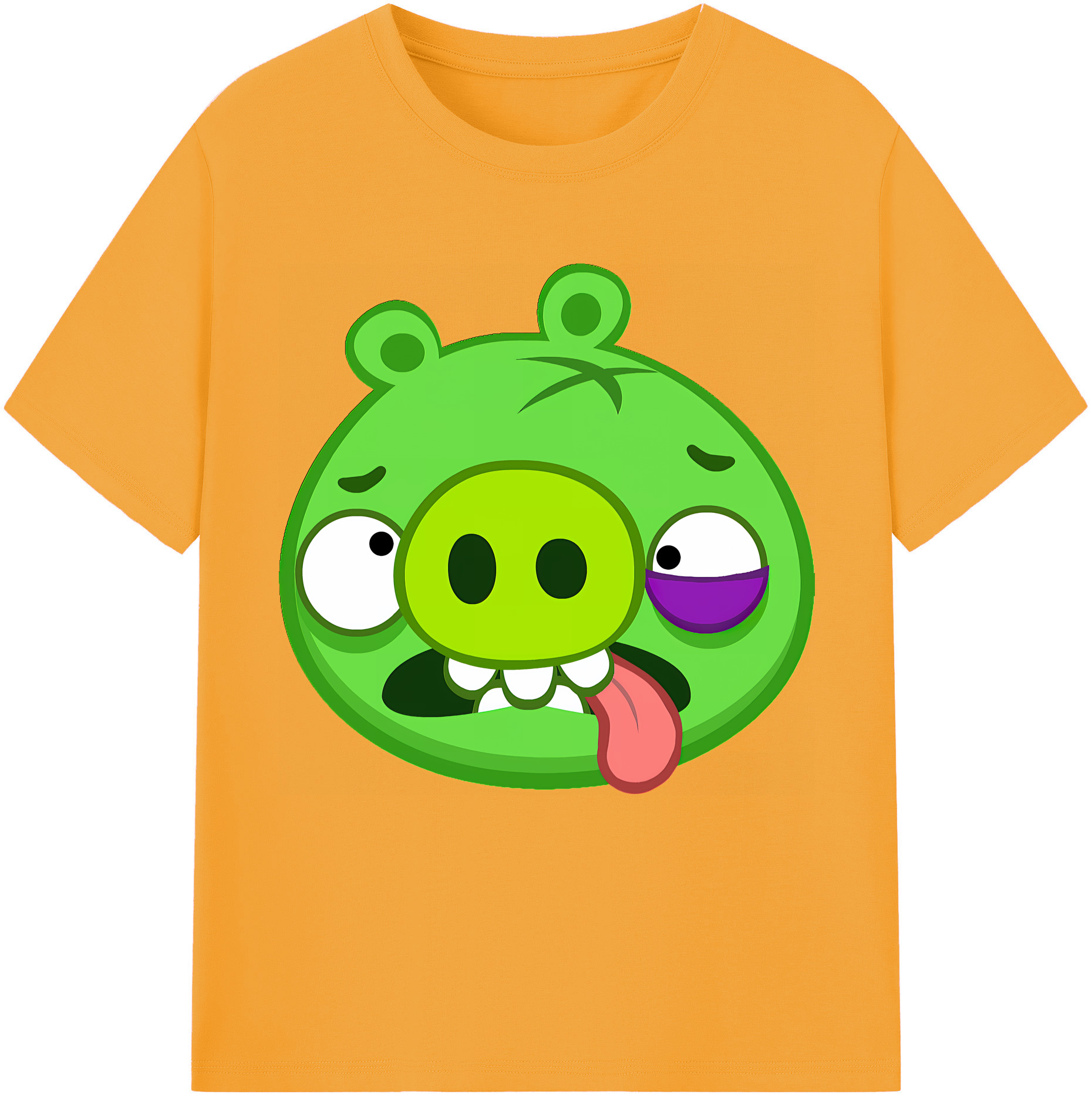 （画像用） Angry Birds アングリーバード レディースカジュアルプリントTシャツ（綿100％）