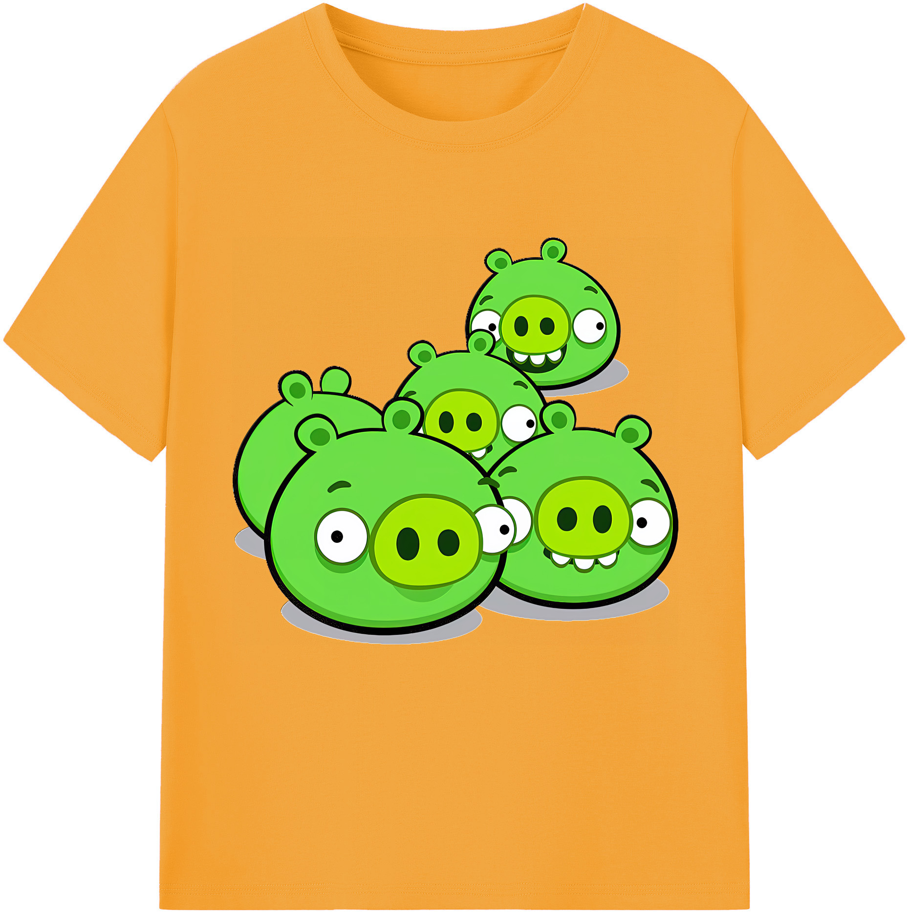 （画像用） Angry Birds アングリーバード レディースカジュアルプリントTシャツ（綿100％）