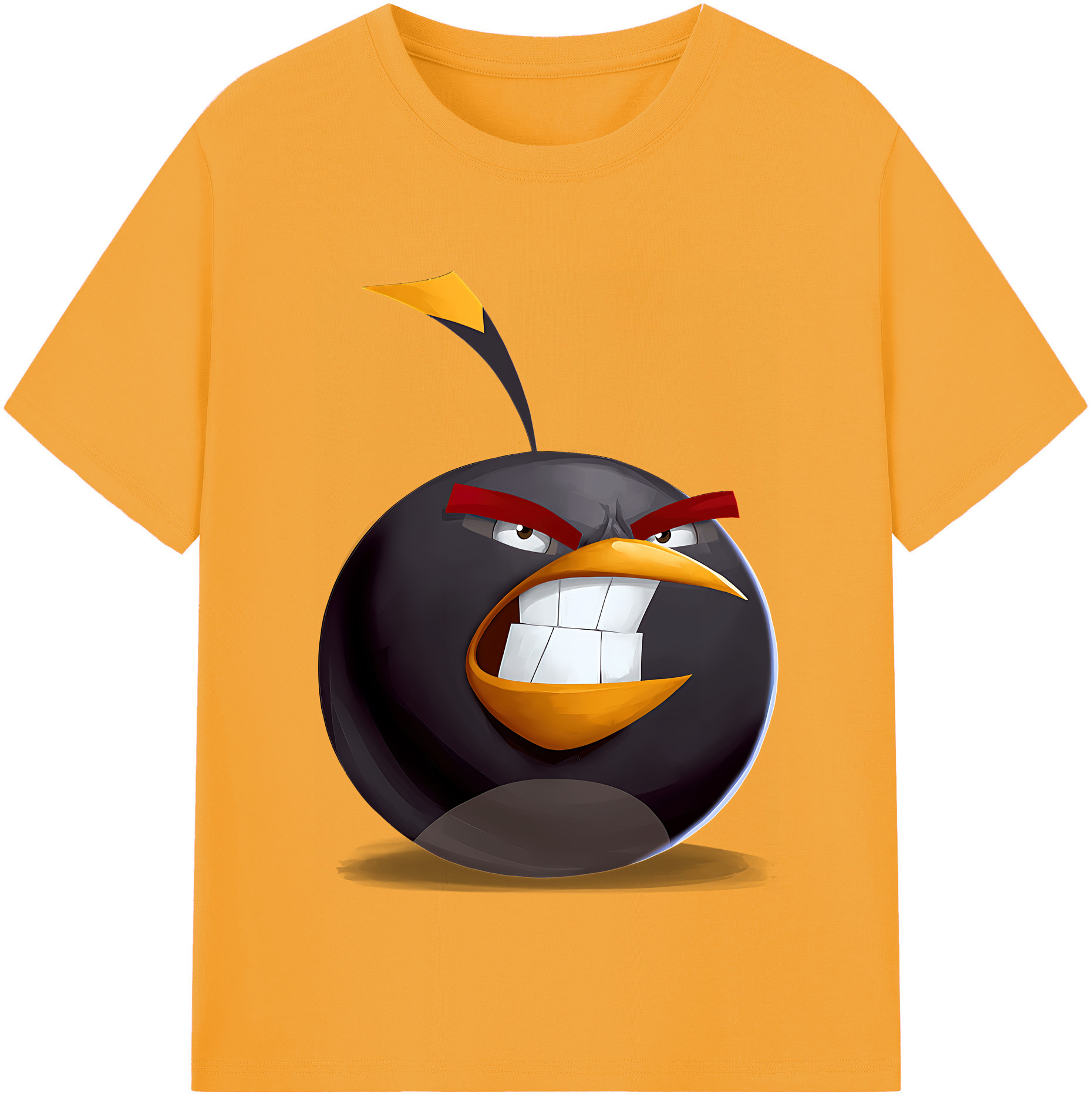 （画像用） Angry Birds アングリーバード レディースカジュアルプリントTシャツ（綿100％）