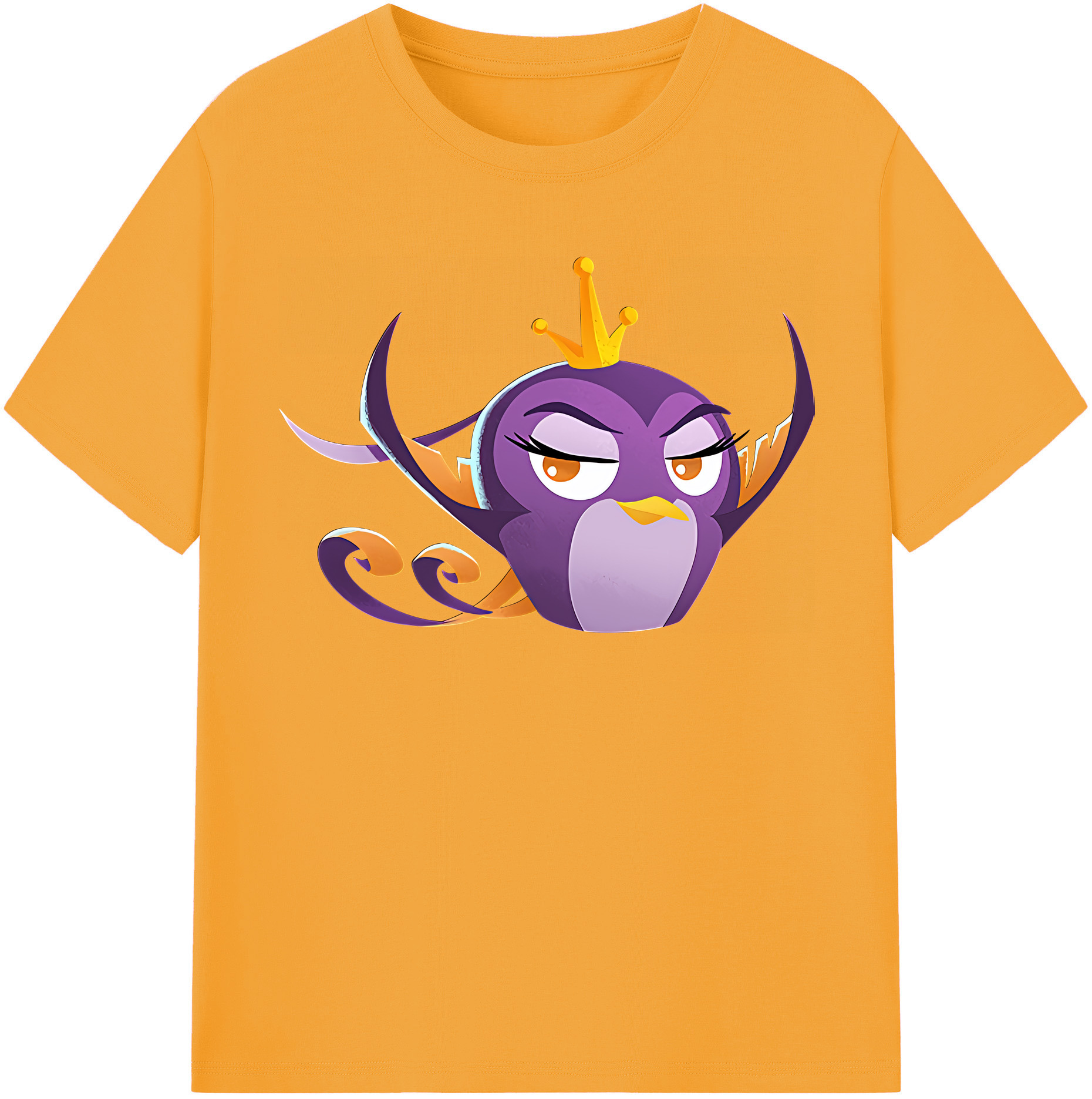 （画像用） Angry Birds アングリーバード レディースカジュアルプリントTシャツ（綿100％）