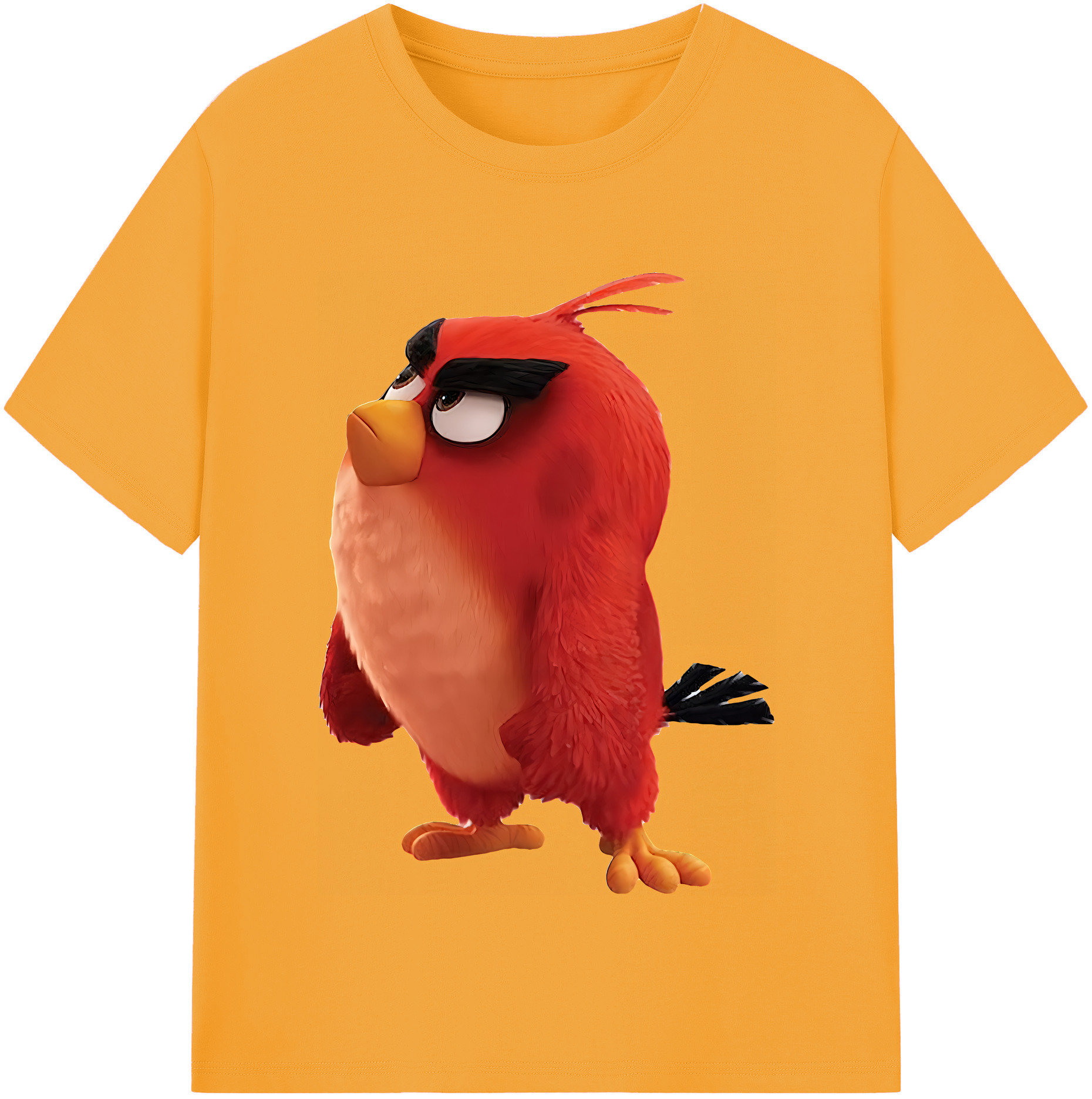 （画像用） Angry Birds アングリーバード レディースカジュアルプリントTシャツ（綿100％）