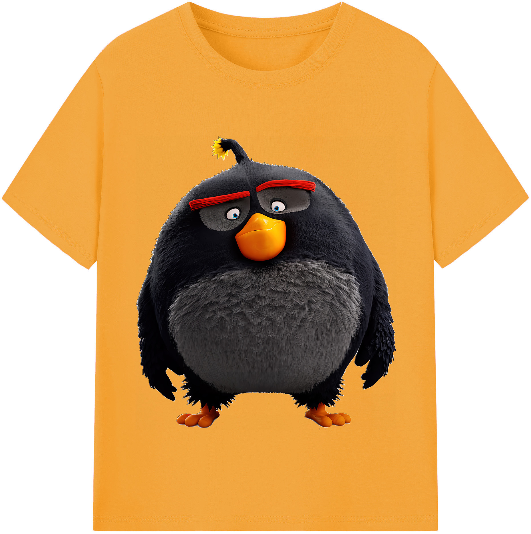（画像用） Angry Birds アングリーバード レディースカジュアルプリントTシャツ（綿100％）