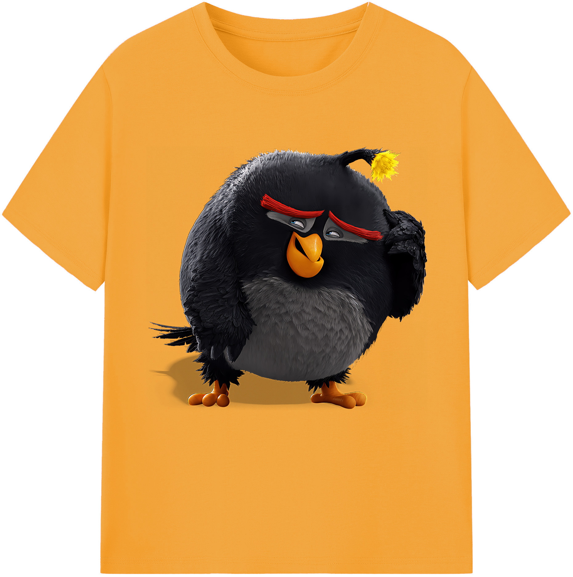 （画像用） Angry Birds アングリーバード レディースカジュアルプリントTシャツ（綿100％）