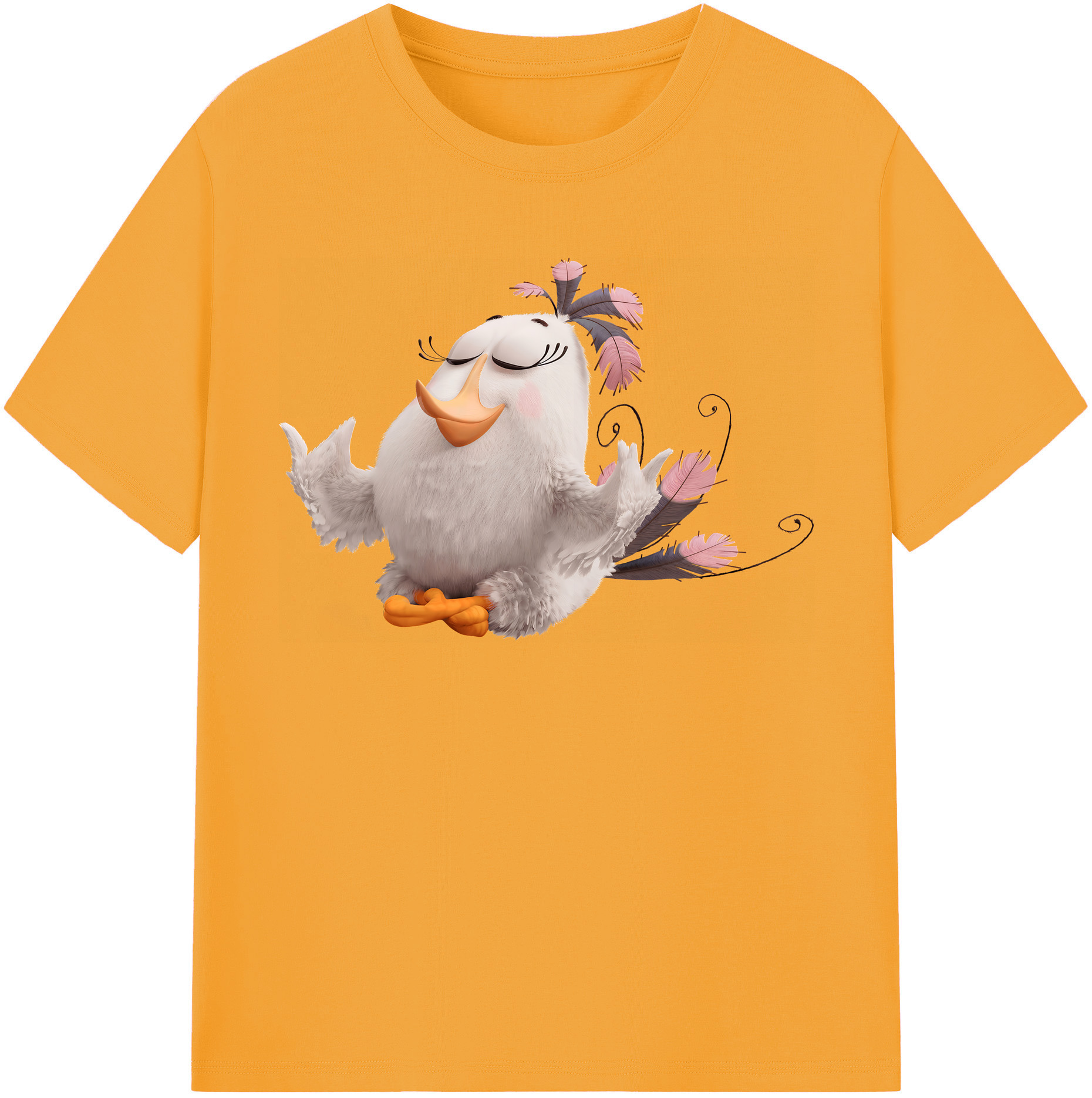 （画像用） Angry Birds アングリーバード レディースカジュアルプリントTシャツ（綿100％）