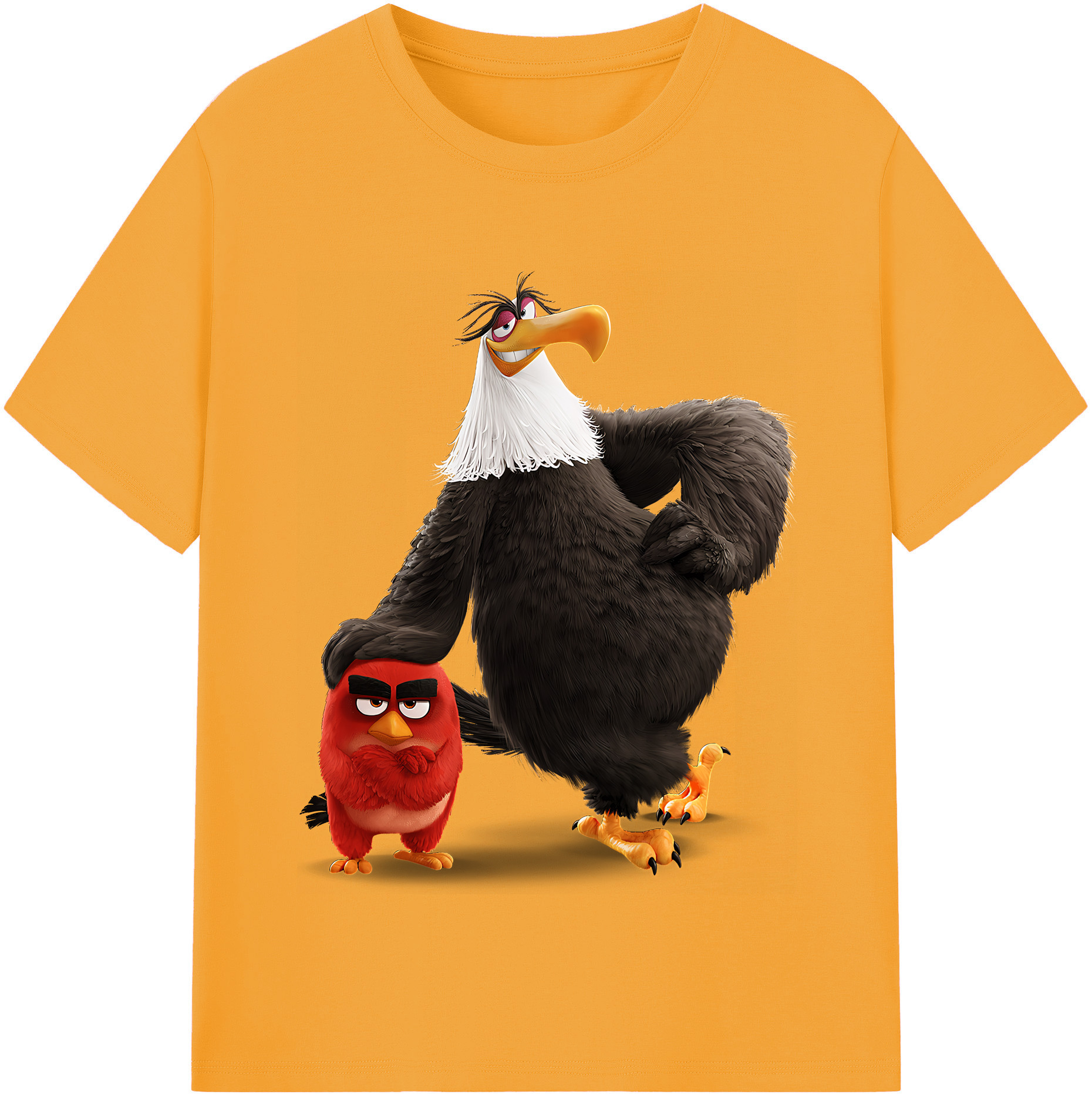 （画像用） Angry Birds アングリーバード レディースカジュアルプリントTシャツ（綿100％）