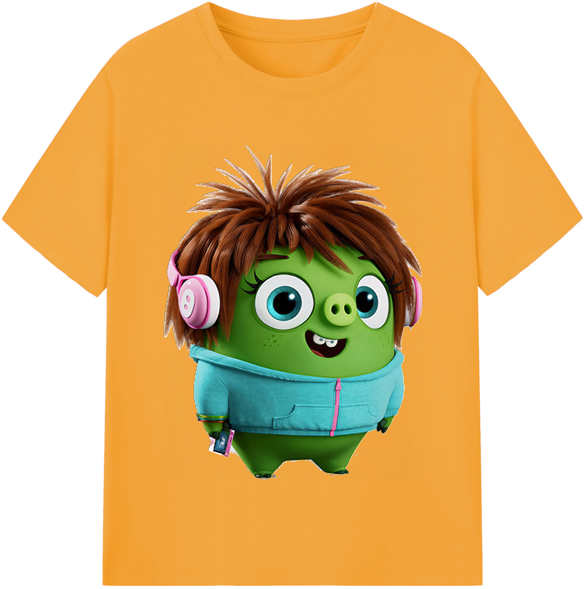 （画像用） Angry Birds アングリーバード レディースカジュアルプリントTシャツ（綿100％）