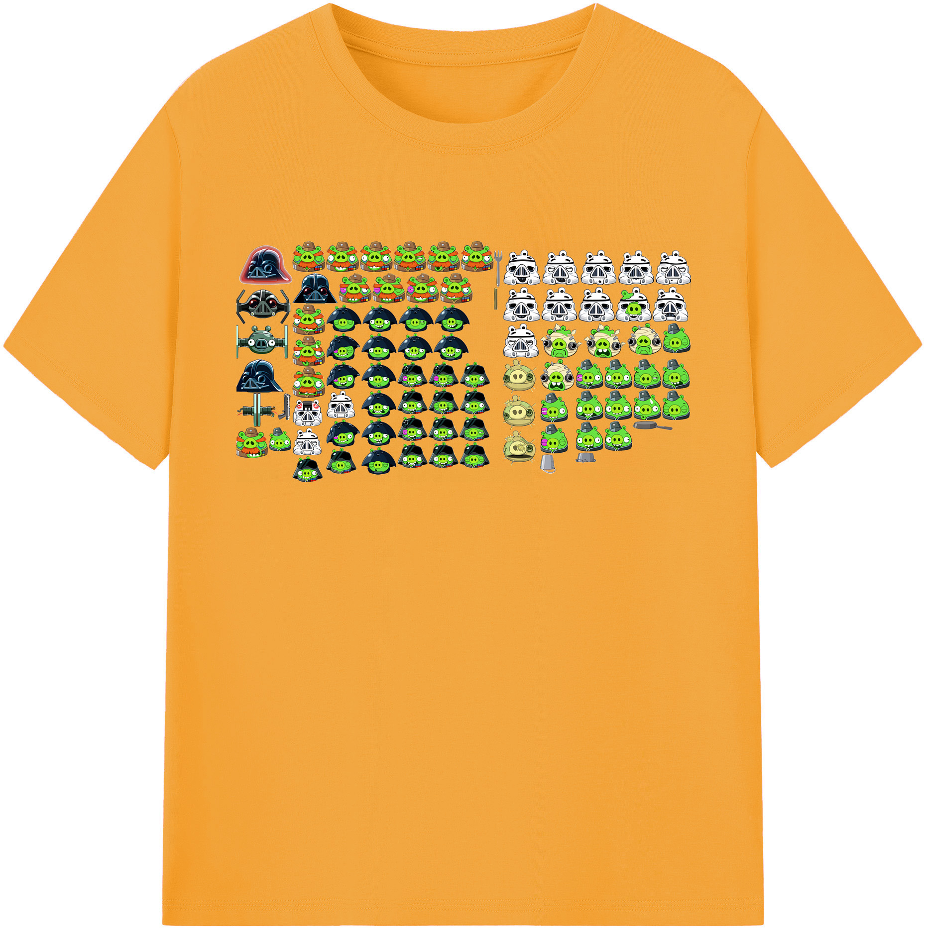 （画像用） Angry Birds アングリーバード レディースカジュアルプリントTシャツ（綿100％）