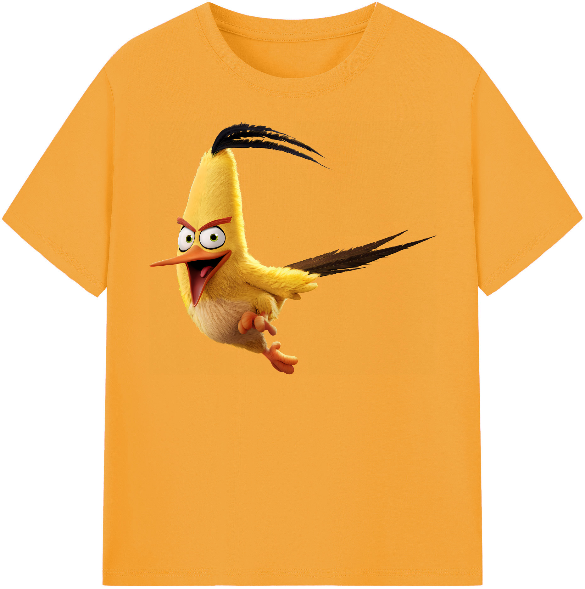 （画像用） Angry Birds アングリーバード レディースカジュアルプリントTシャツ（綿100％）