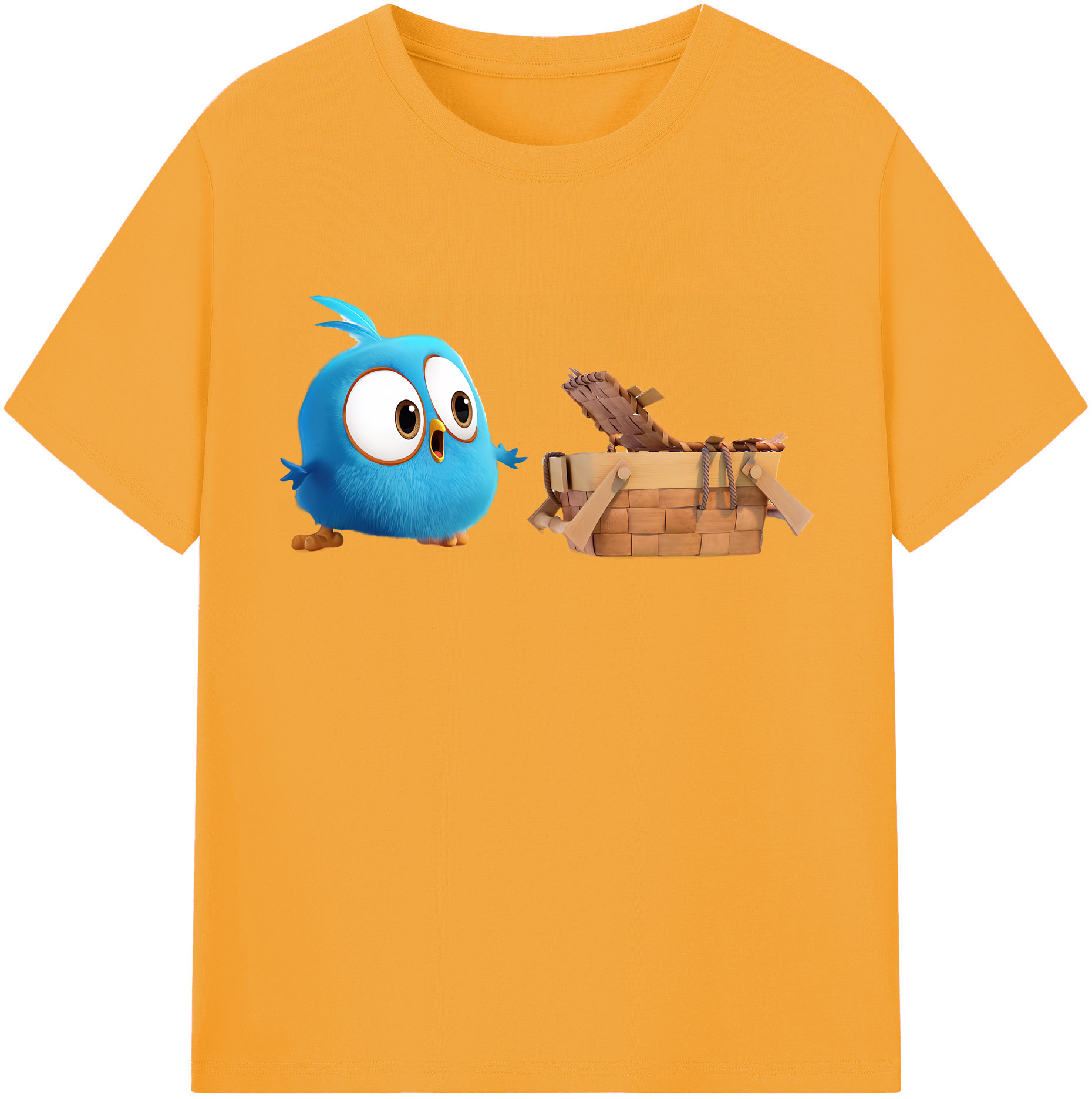 （画像用） Angry Birds アングリーバード レディースカジュアルプリントTシャツ（綿100％）