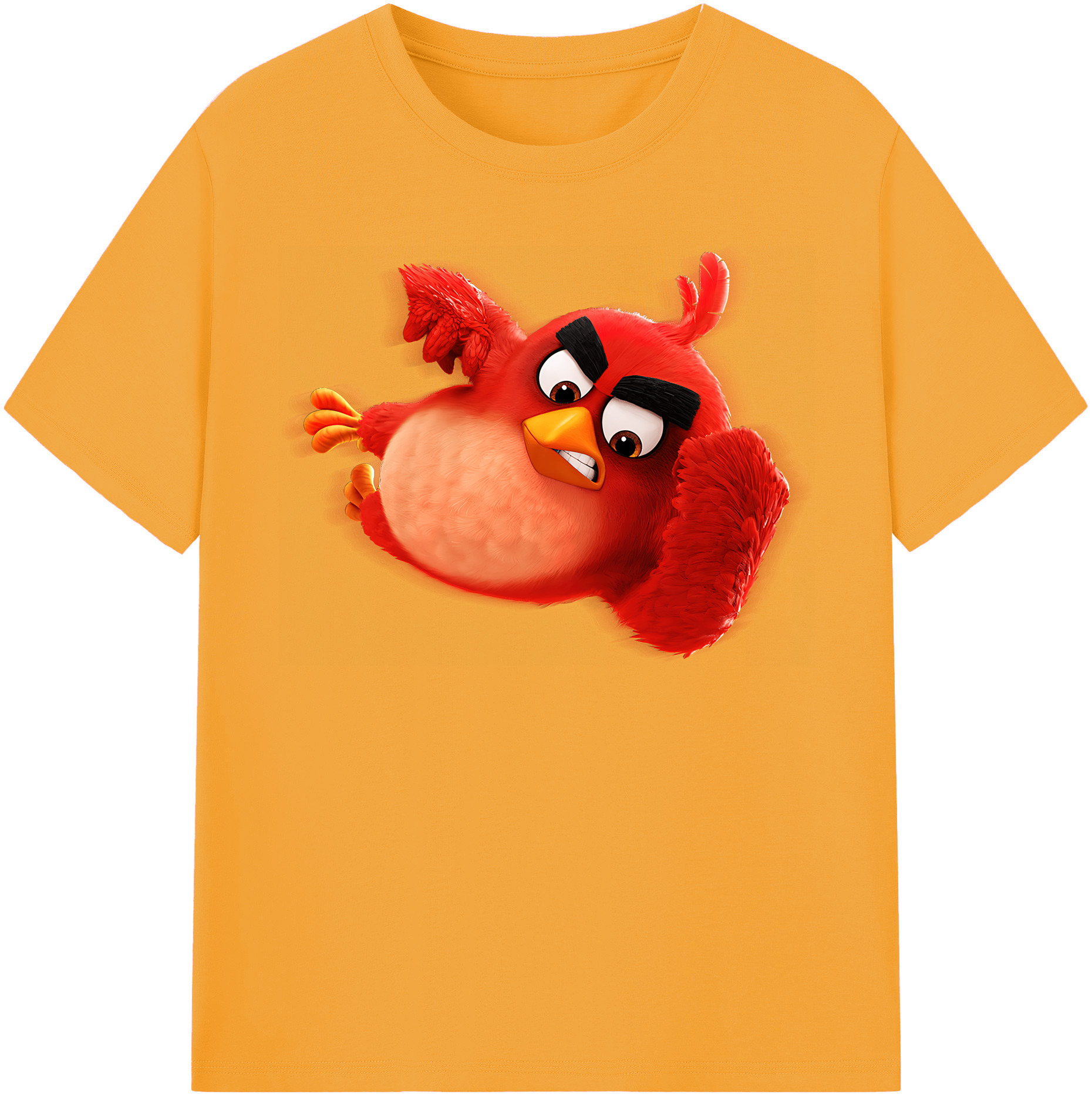（画像用） Angry Birds アングリーバード レディースカジュアルプリントTシャツ（綿100％）