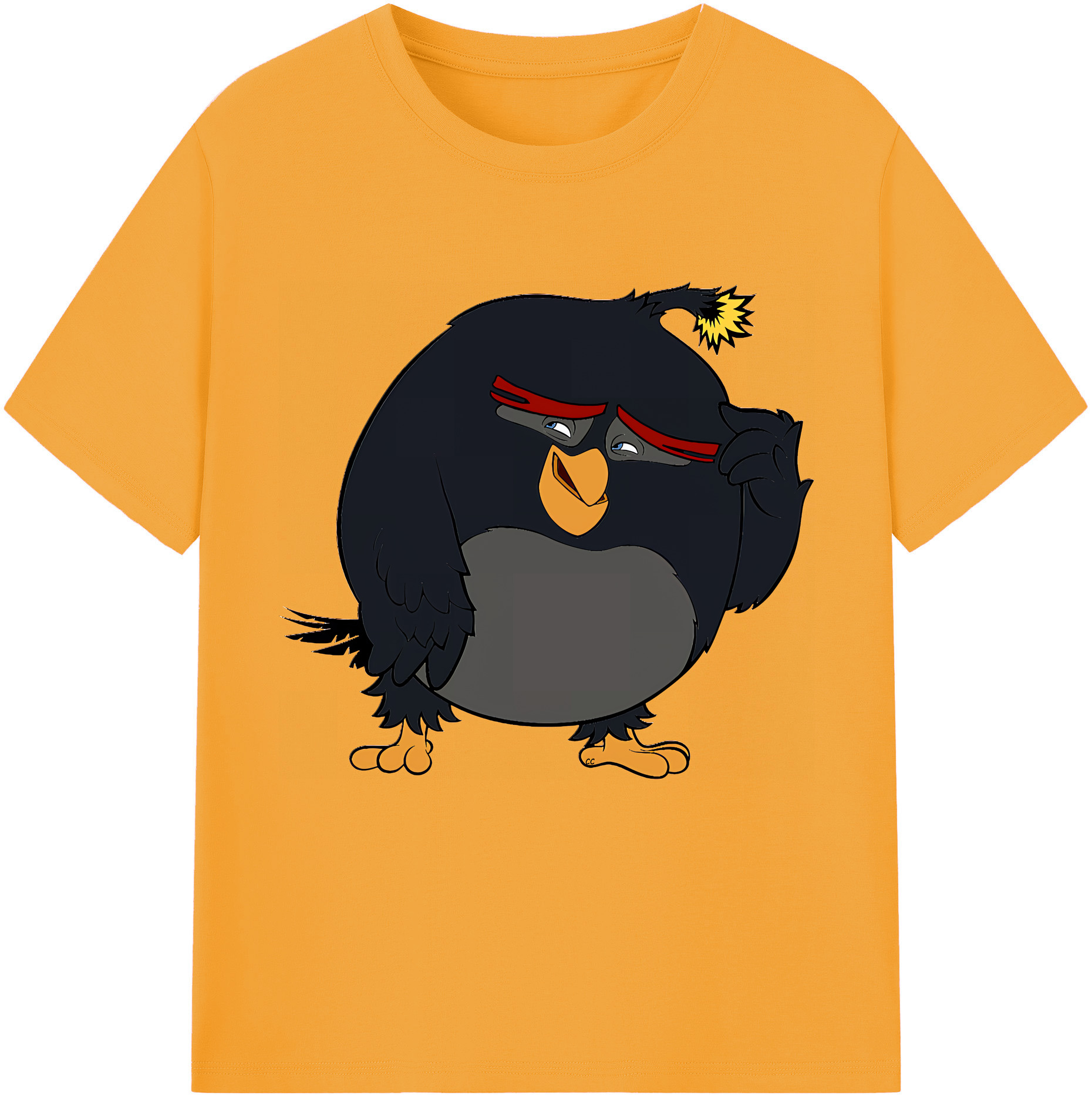 （画像用） Angry Birds アングリーバード レディースカジュアルプリントTシャツ（綿100％）