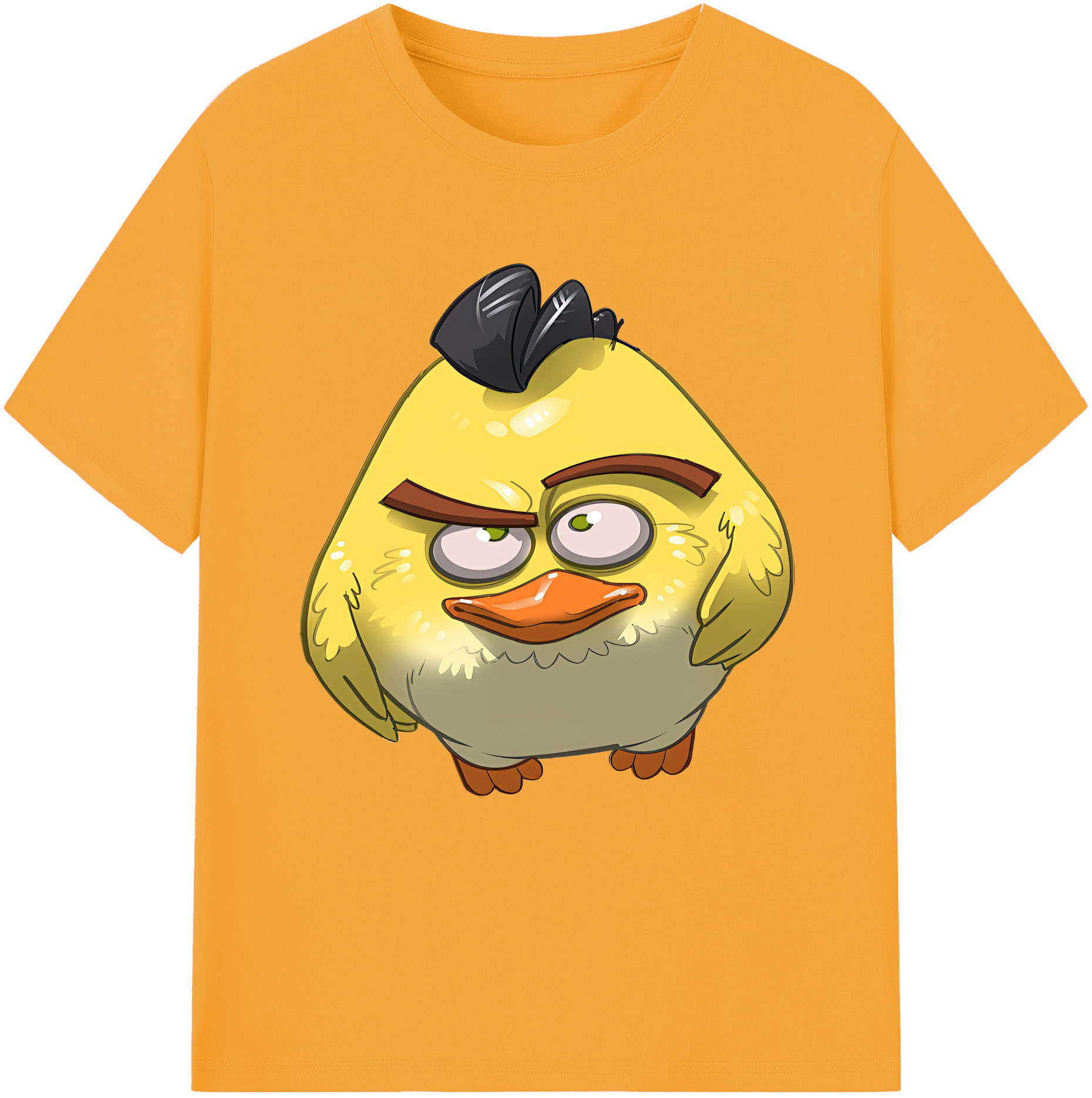 （画像用） Angry Birds アングリーバード レディースカジュアルプリントTシャツ（綿100％）