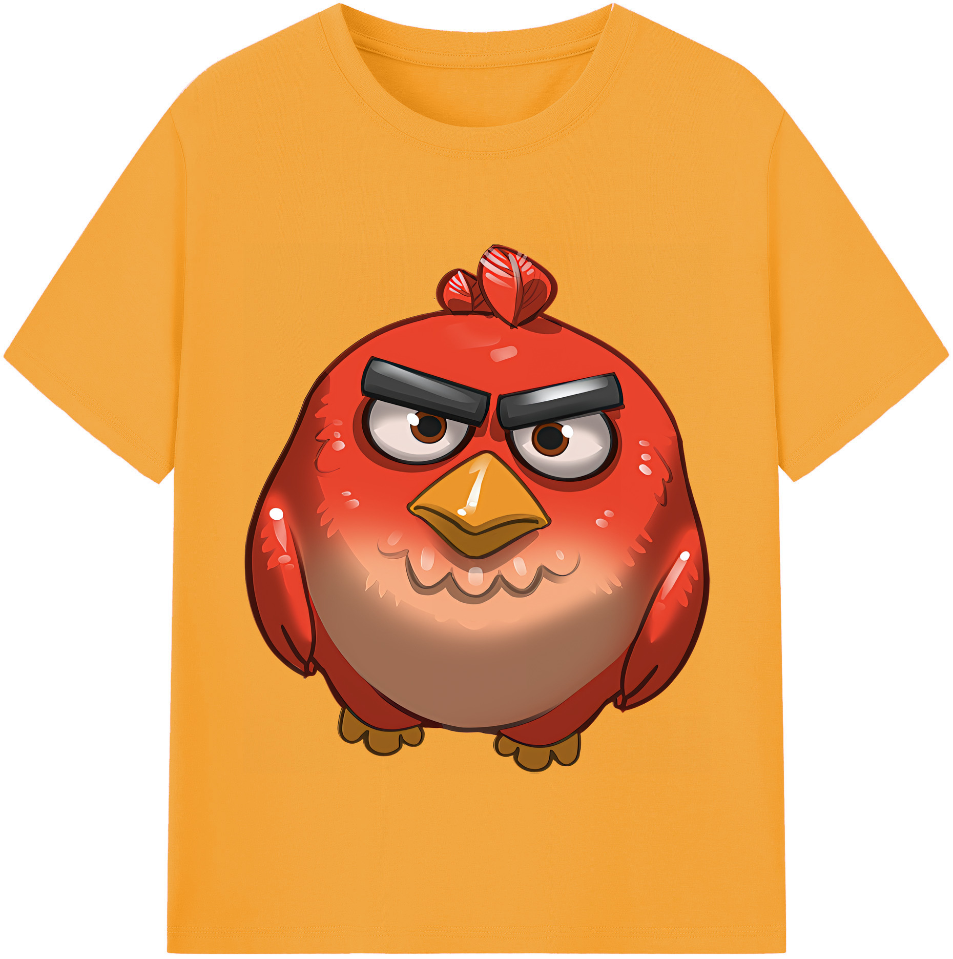 （画像用） Angry Birds アングリーバード レディースカジュアルプリントTシャツ（綿100％）