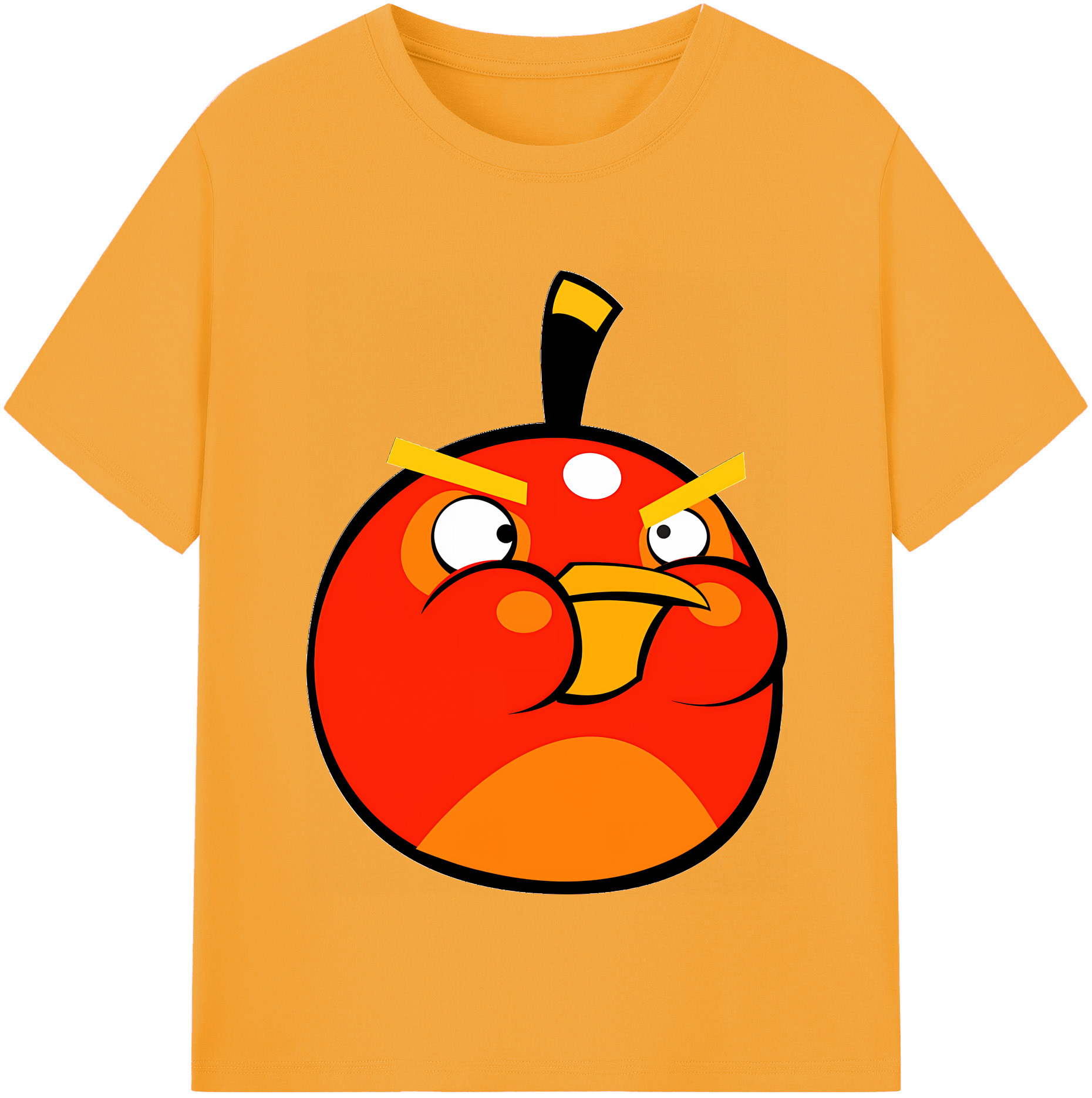 （画像用） Angry Birds アングリーバード レディースカジュアルプリントTシャツ（綿100％）