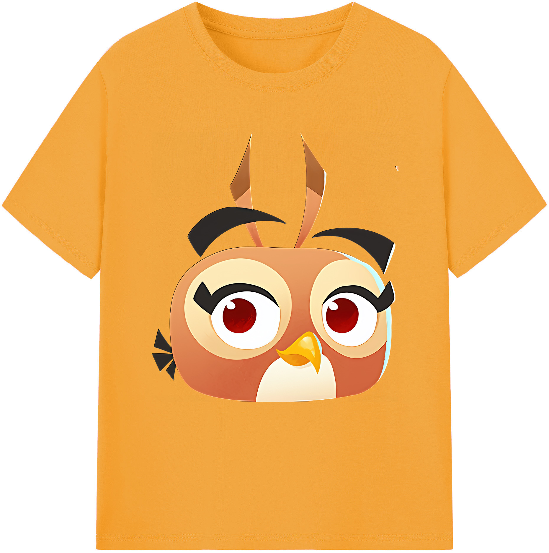 （画像用） Angry Birds アングリーバード レディースカジュアルプリントTシャツ（綿100％）