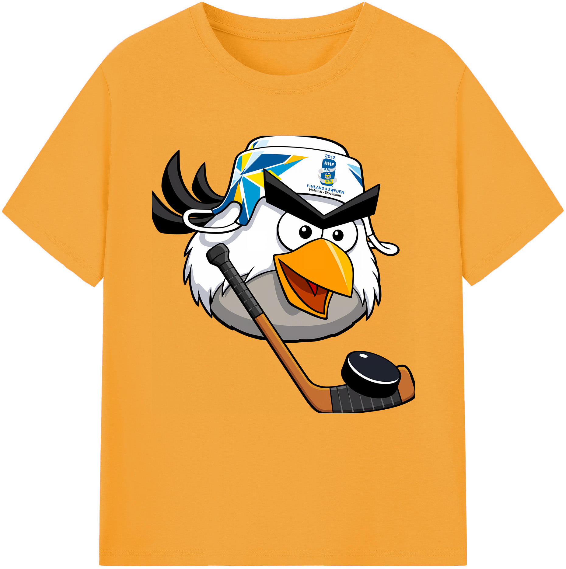 （画像用） Angry Birds アングリーバード レディースカジュアルプリントTシャツ（綿100％）